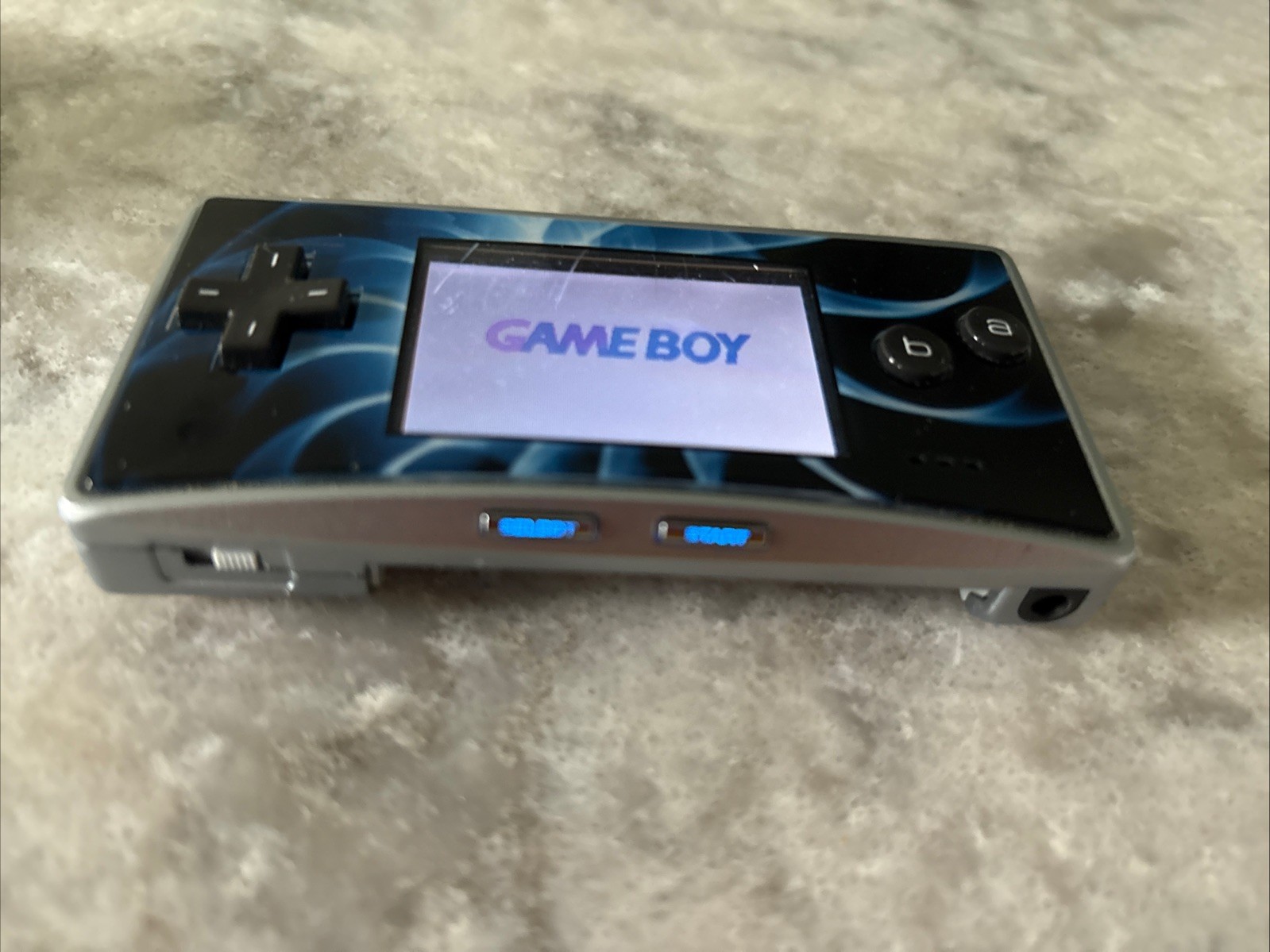 Nintendo Gameboy Advance GBA Micro Handheld Console Black/Silver USB Charger