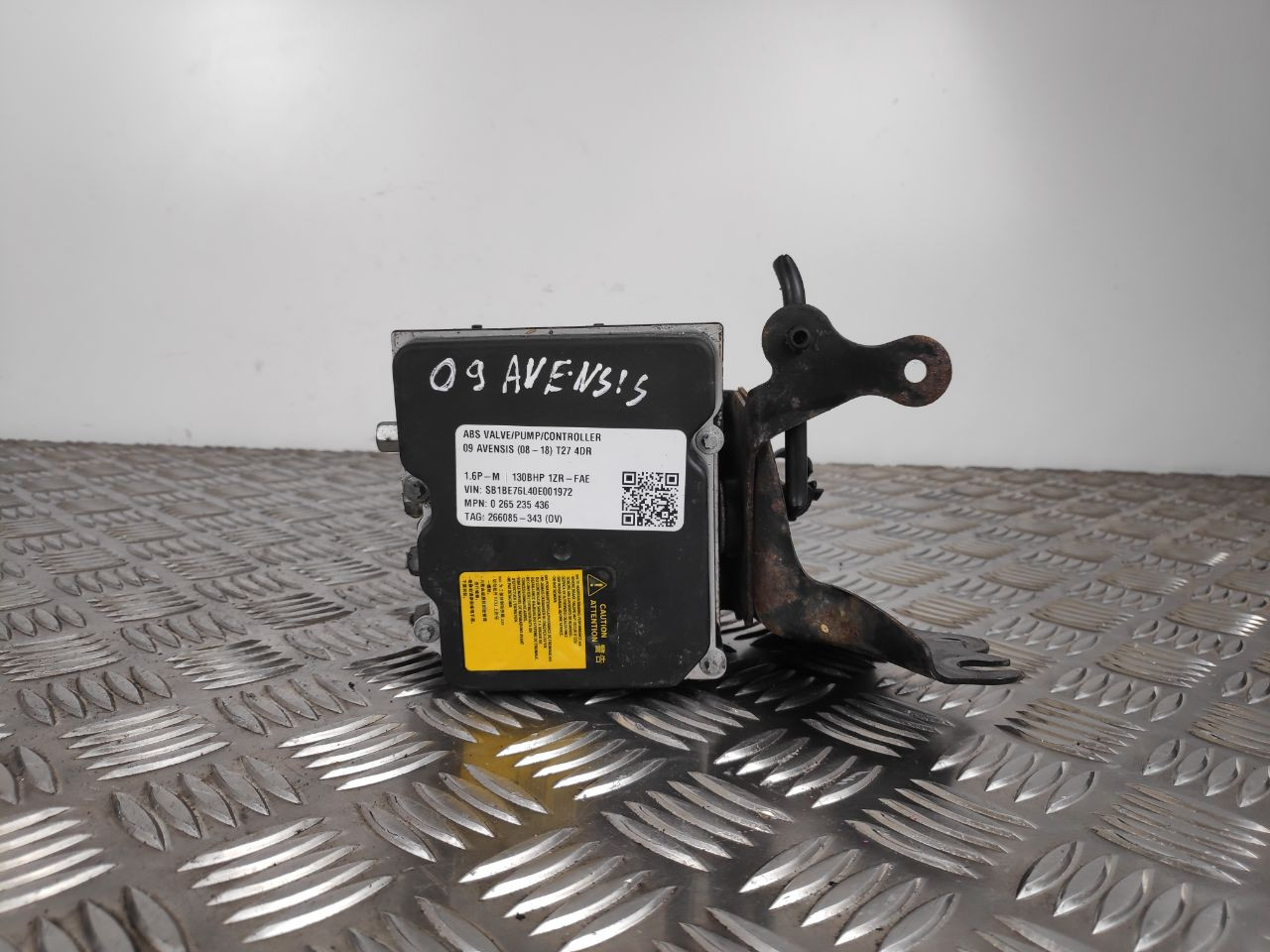 2009 TOYOTA AVENSIS T27 ABS VALVE/PUMP/CONTROLLER 0 265 235 436