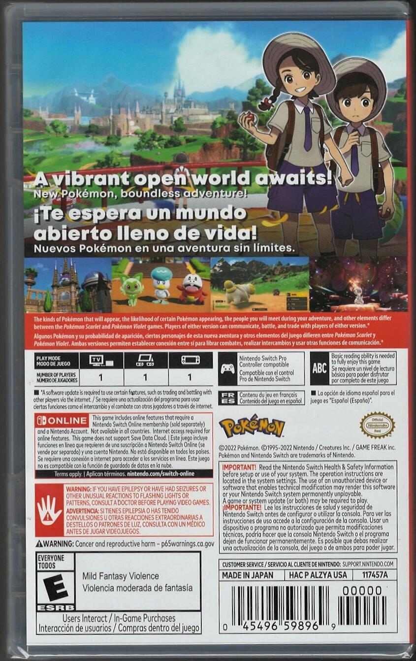 Pokemon Violet – Nintendo Switch
