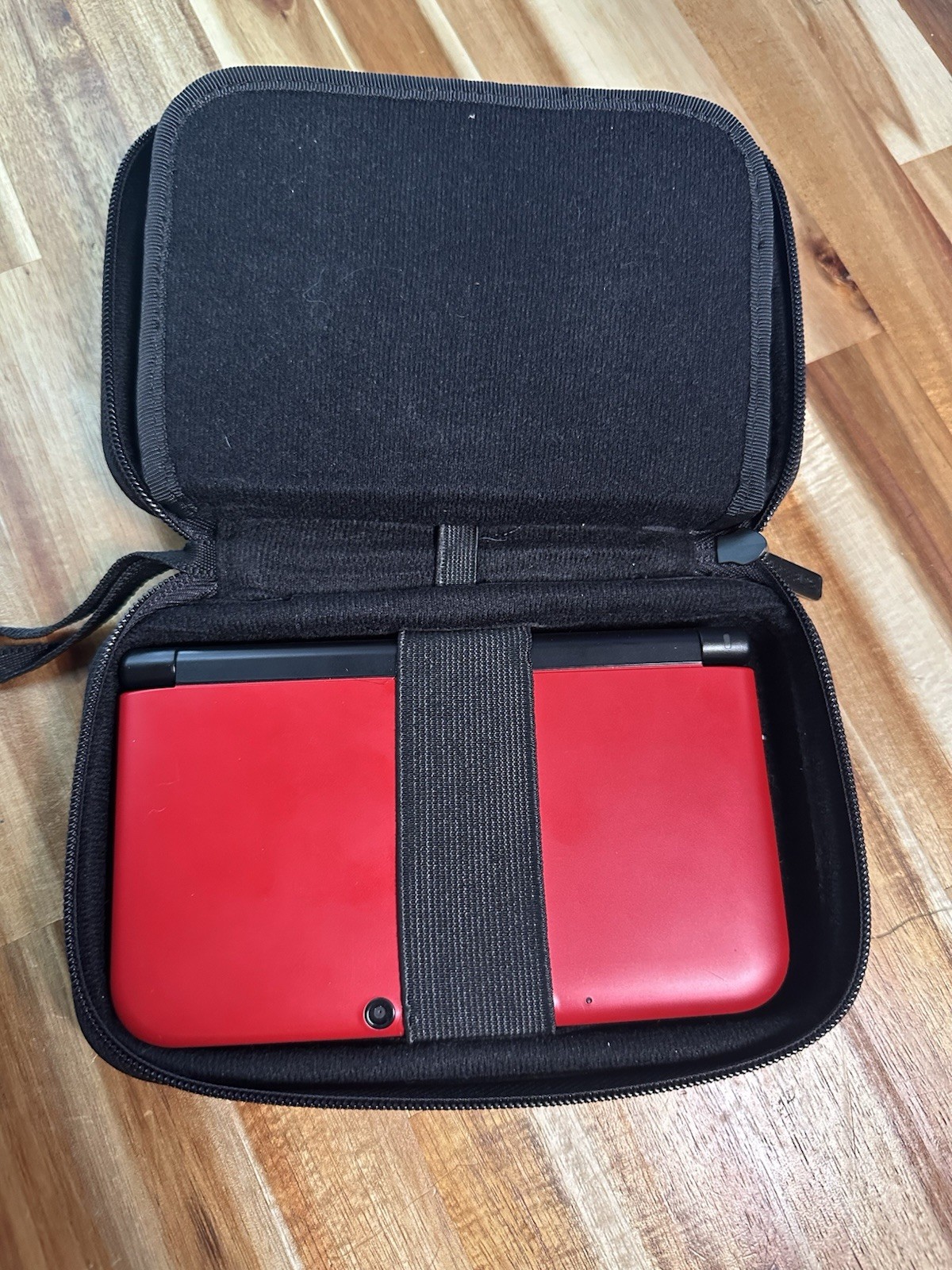 Nintendo 3DS XL Red (W/ Case/Chargers & 4GB SD Card) Tested/Works (Read Details)