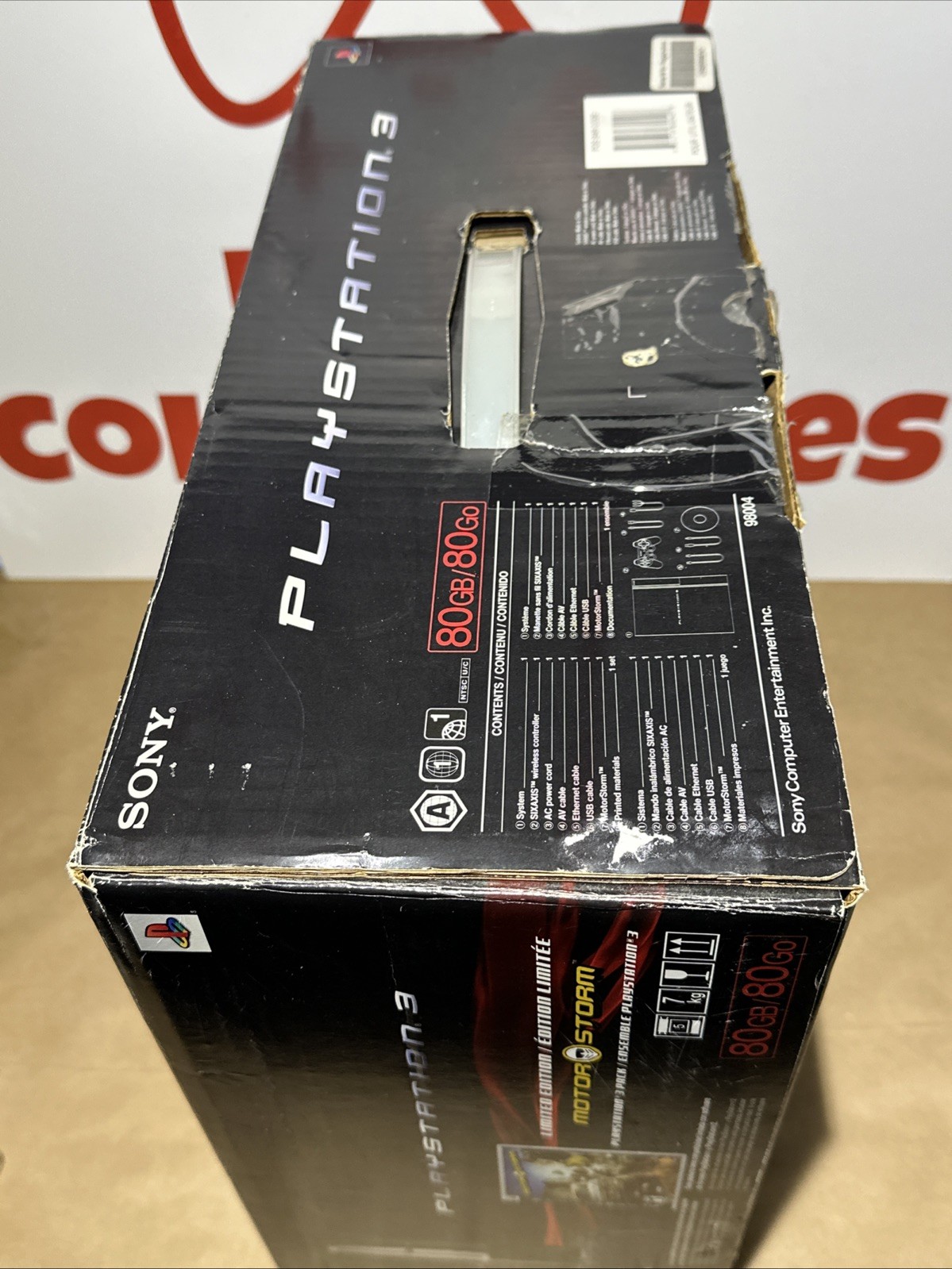 Sony PlayStation 3 80GBConsole PS3 BundleCECHE01 BackwardsCompatible w/ Box