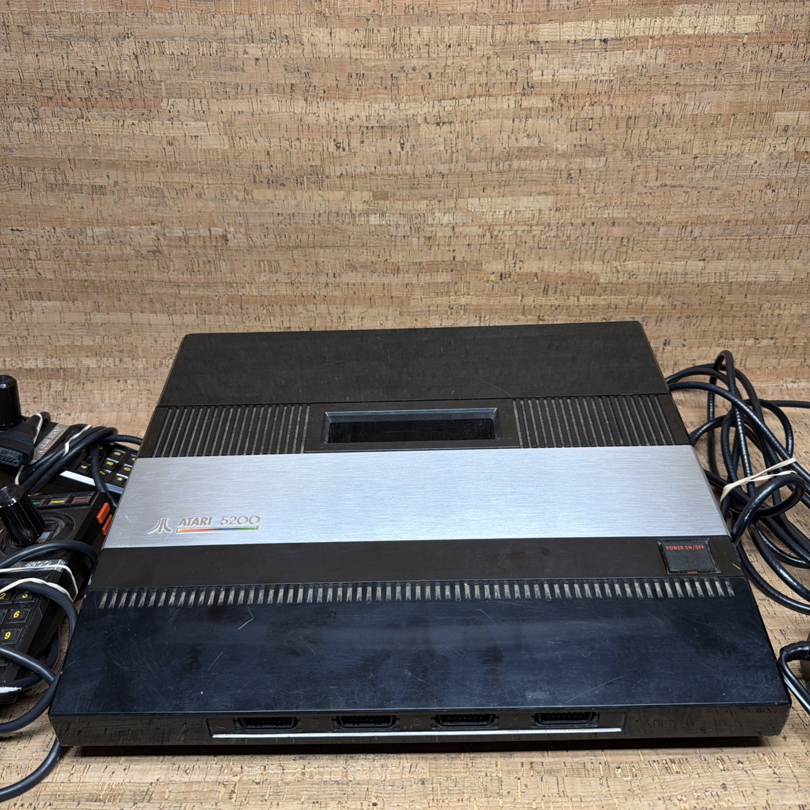 Atari 5200 4 Port Console w/Cords & 3 Controllers & Switch Box Tested