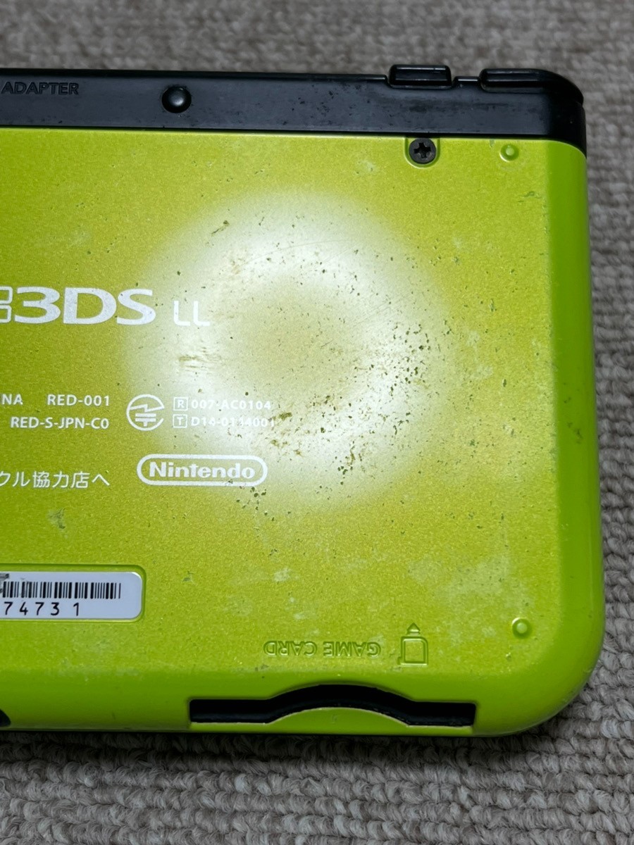 New Nintendo 3DS XL LL Black Lime Console region Japanese B816
