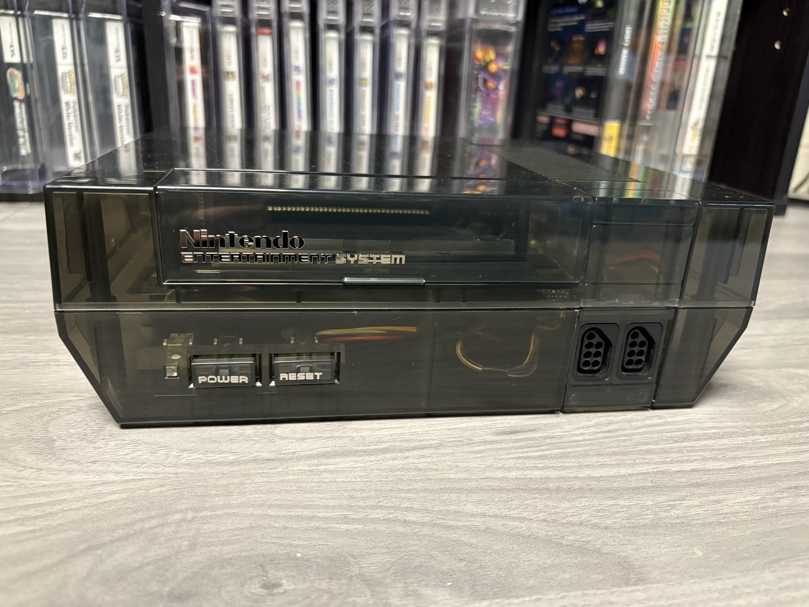 Custom Transparent Black Nintendo NES Console Very Nice!