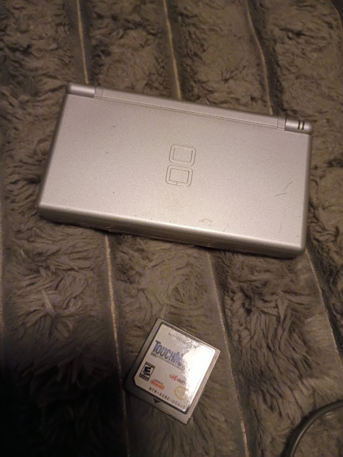 Nintendo DS Lite Launch Edition Silver Handheld System And Game TouchMaster