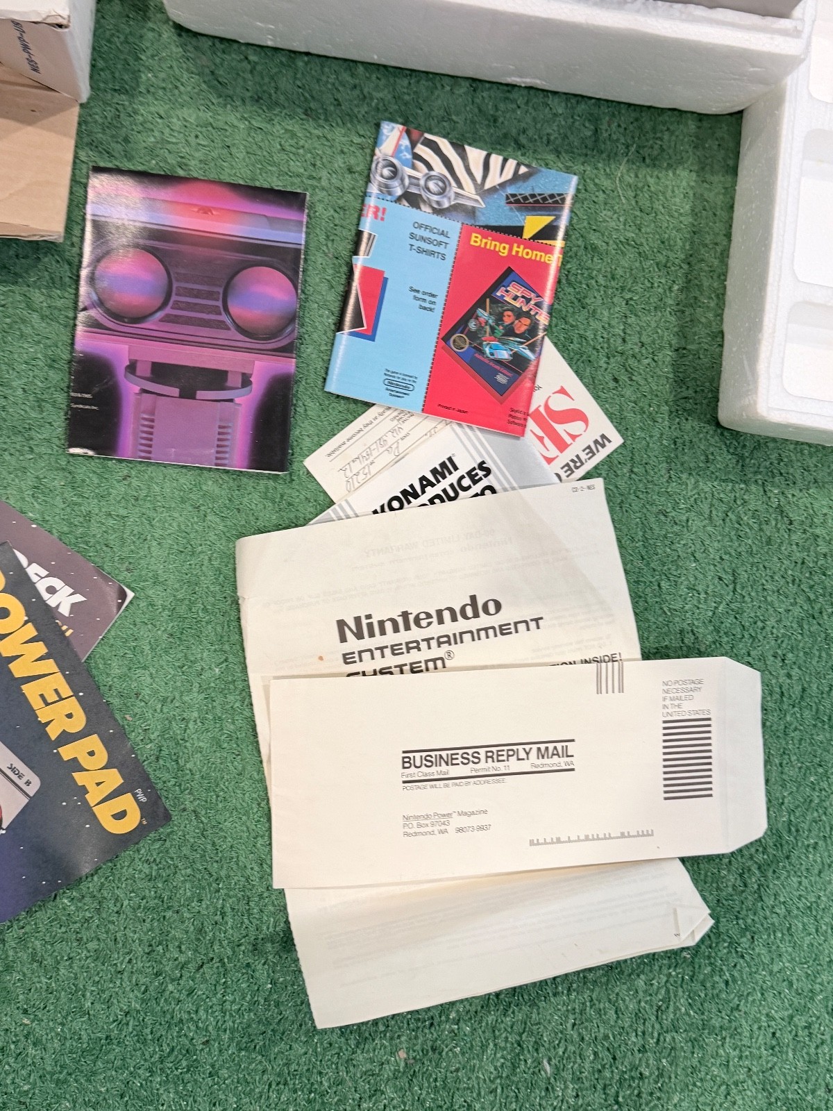 Vintage Nintendo NES Power Set Console Original Box Complete Works