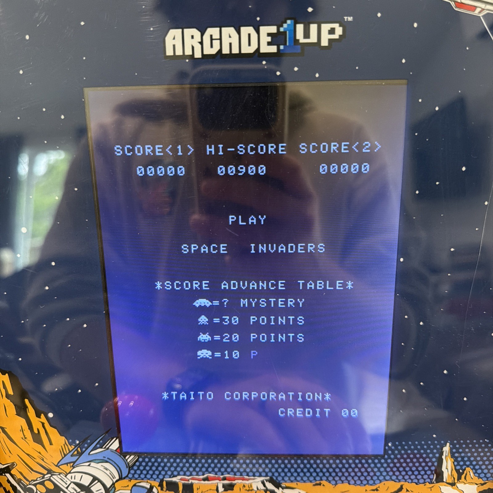 Arcade 1Up Space Invaders Counter-Cade – Tested & Working