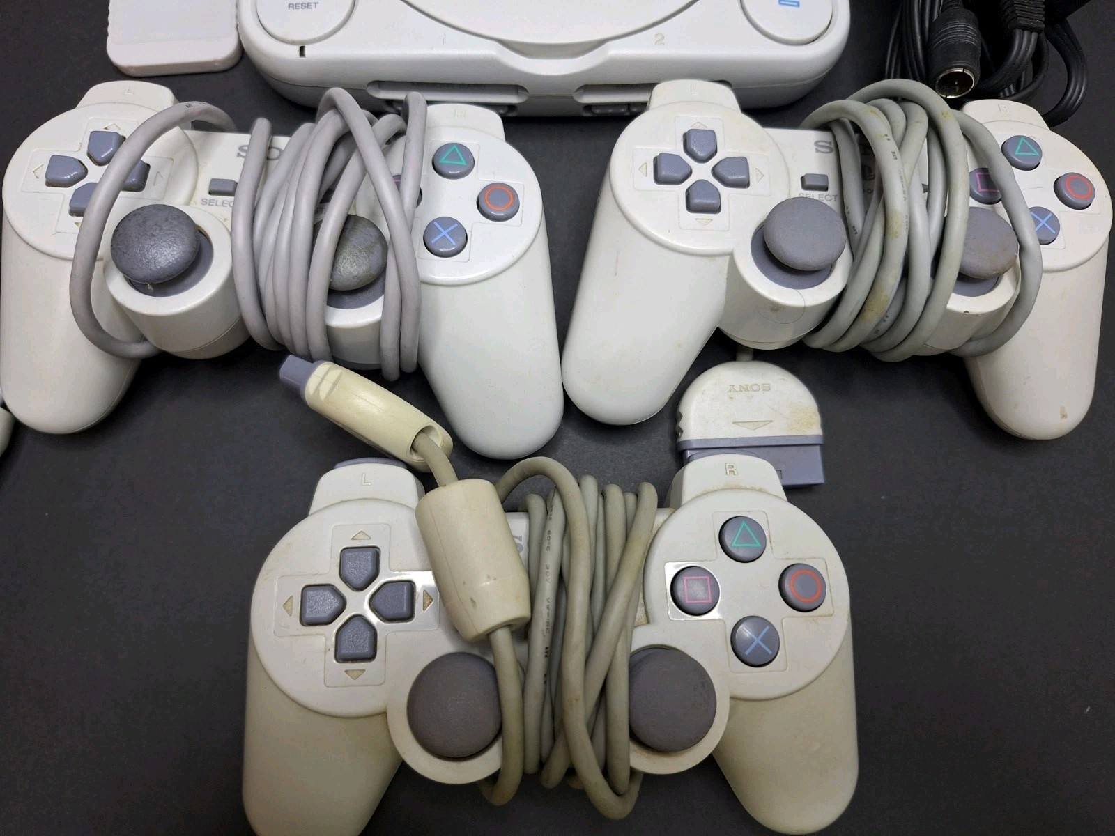 PS One Video Game Console PS1 Slim SCPH-101 Tested Working W/ 3 Controllers