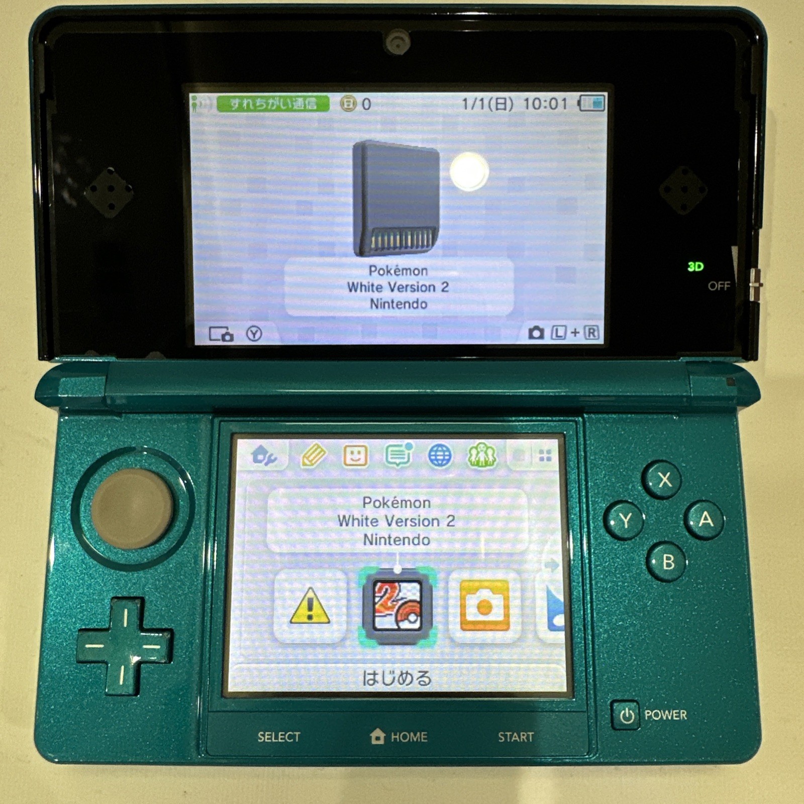 *TESTED* JAPANESE Nintendo 3DS Aqua Blue Console Complete In Box CIB #G67
