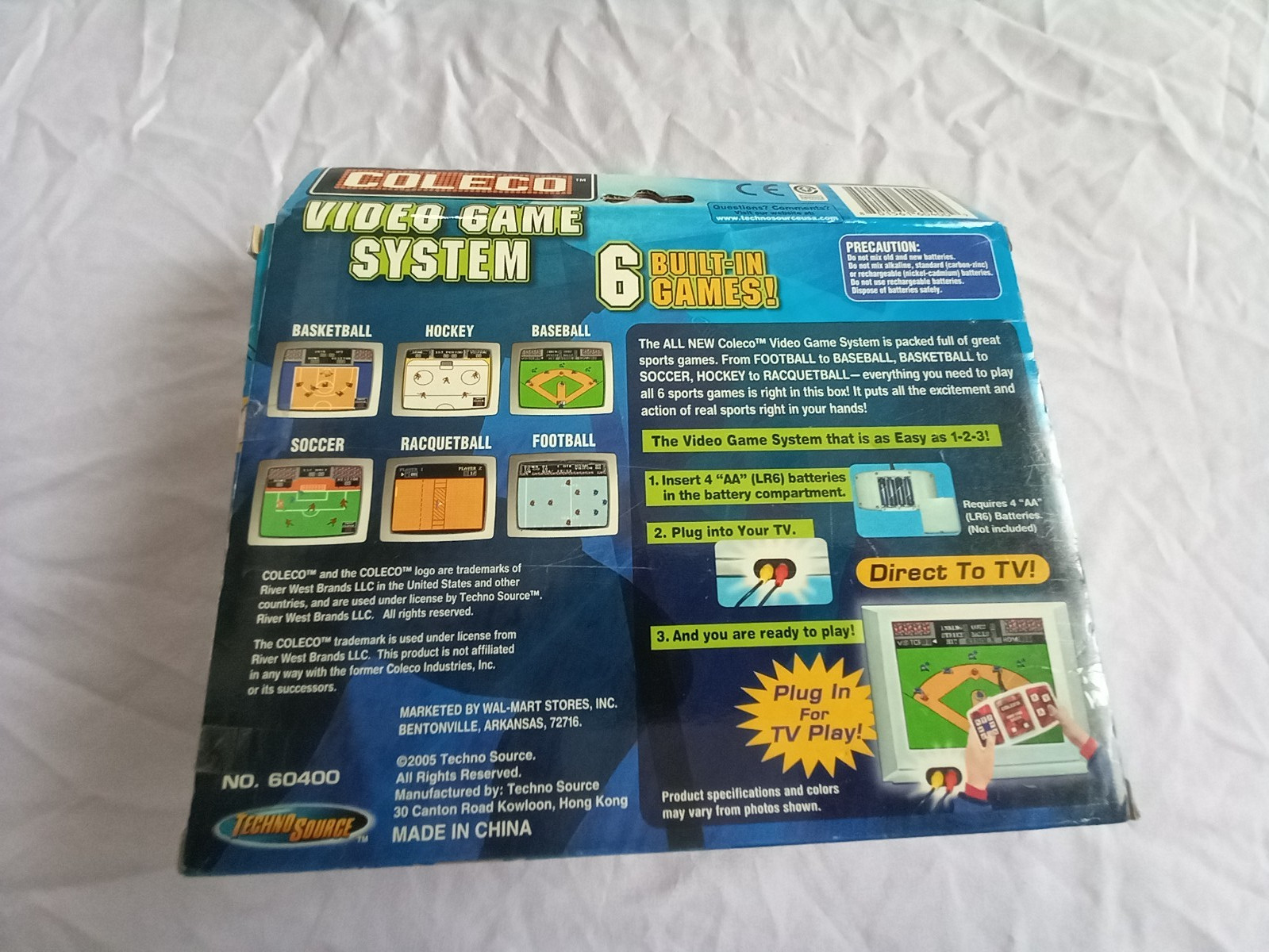 NEW SEALED~VINTAGE Coleco Video Game System w/6 Built in (Sports) Games~WOW