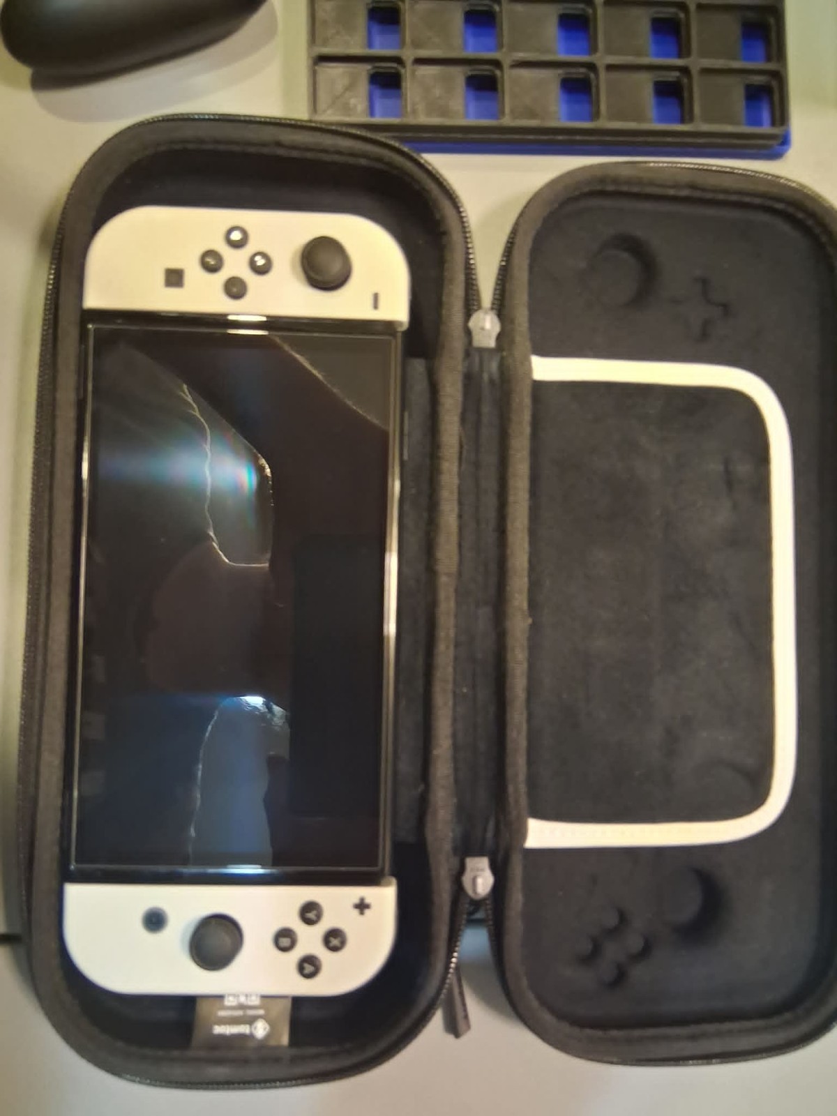 Excellent Condition Nintendo Switch OLED Console Lot with Games 1TB SD Card Case