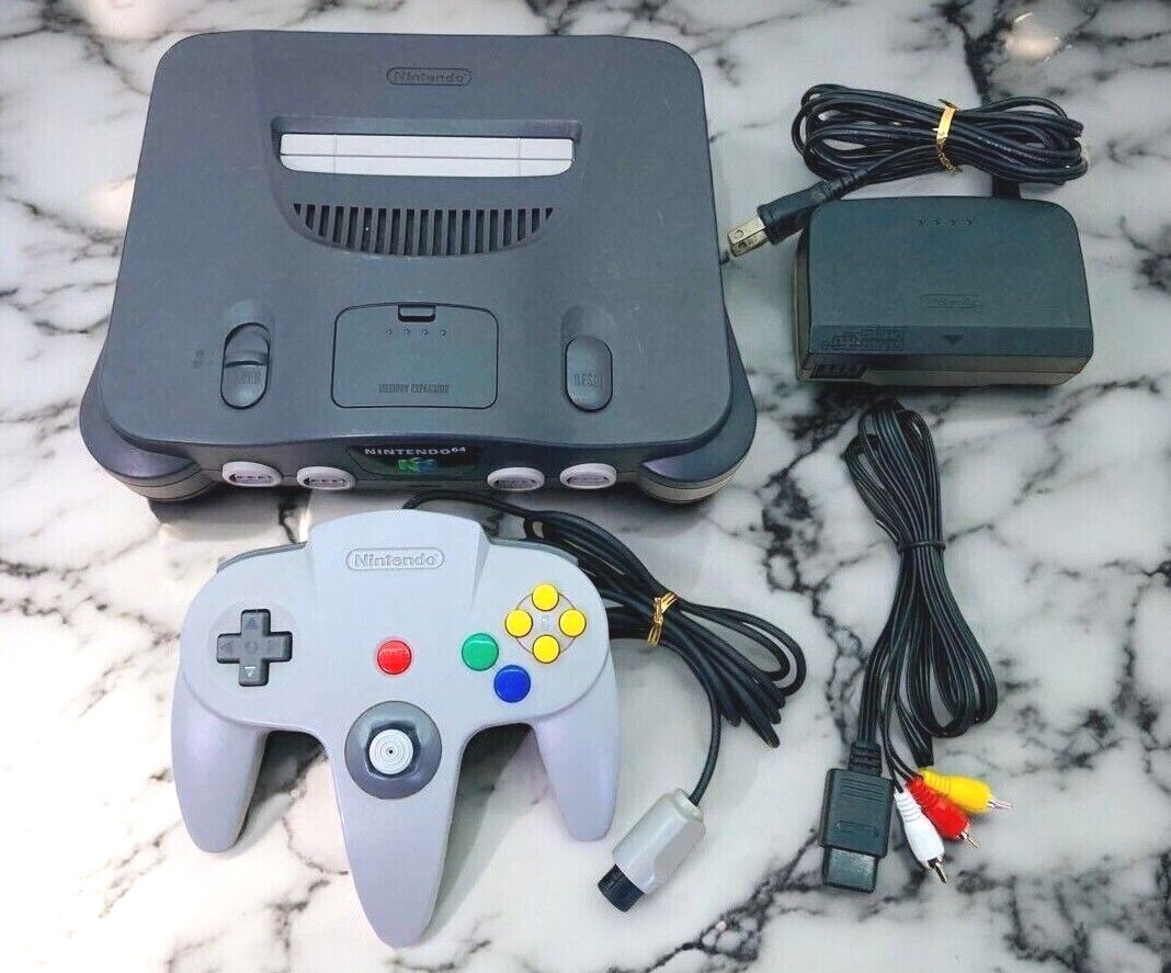 N64 Nintendo 64 console Black select option Bundle Used Region free from japan