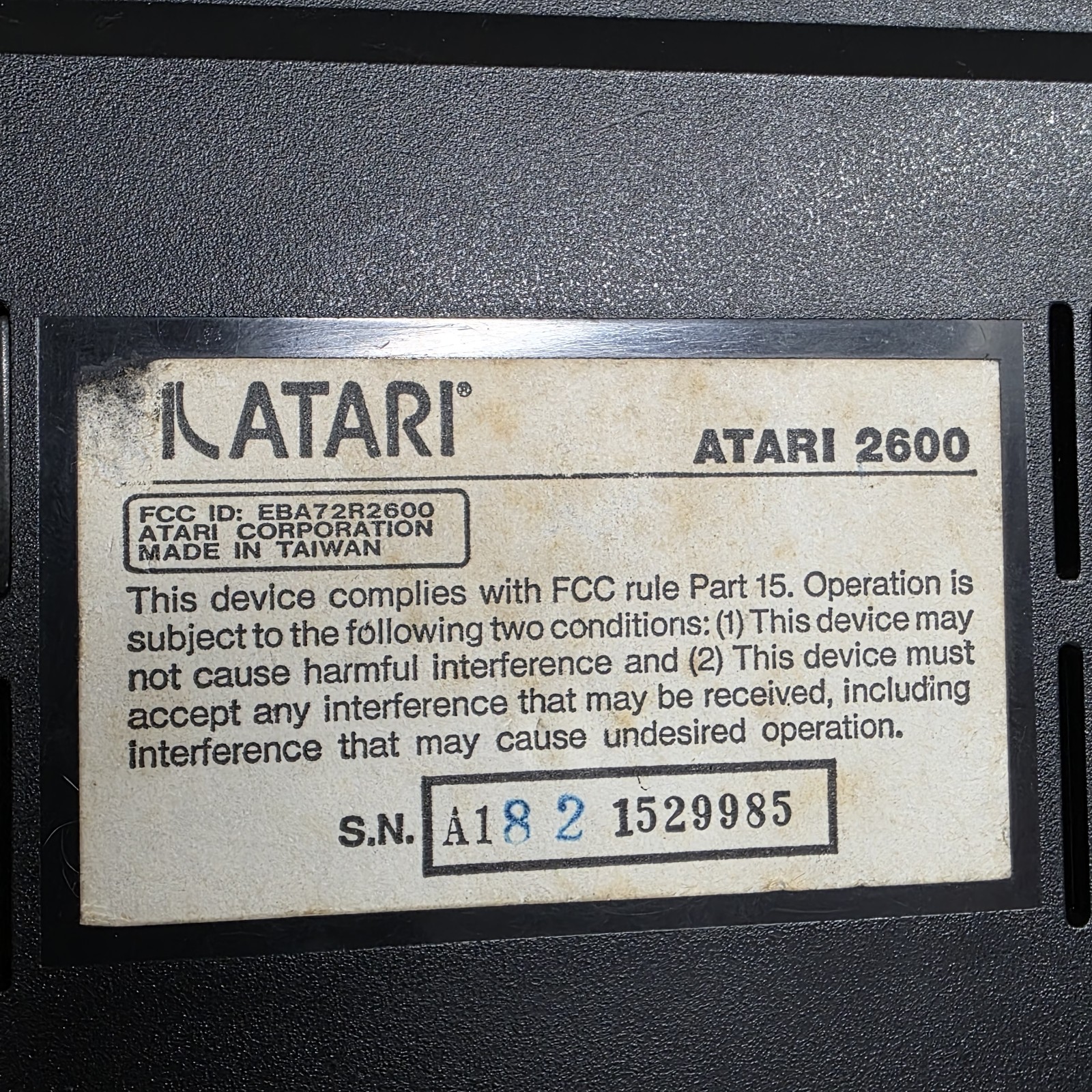 Atari 2600 JR Rainbow Console only ( Untested )