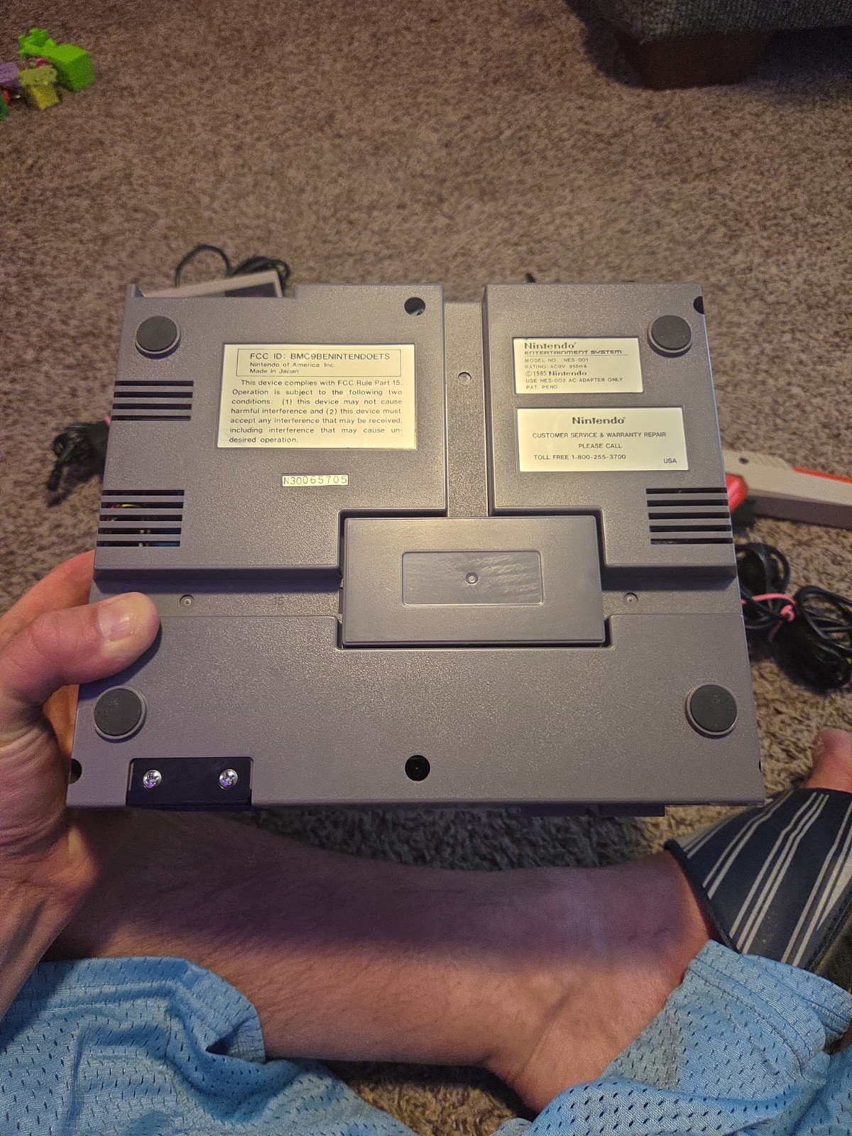 VTG 1985 Nintendo NES Console Bundle W/ Super Mario Bros Duck Hunt & Zapper