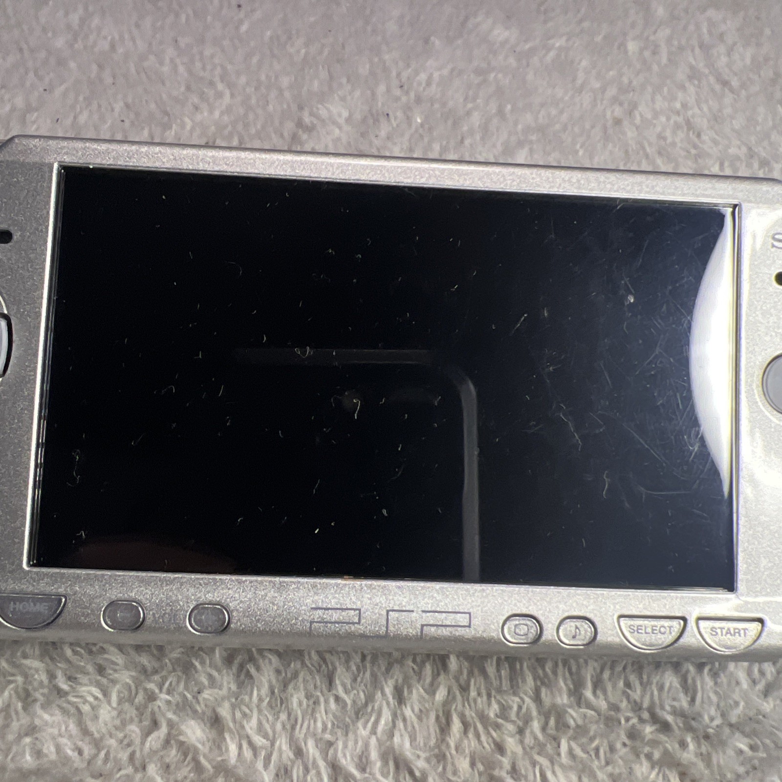 Sony PSP 2001 Portable Mystic Silver Handheld System – Charger Included. No Batt