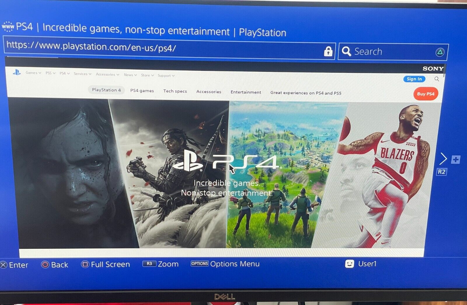 PS4 console only HDMI cord included