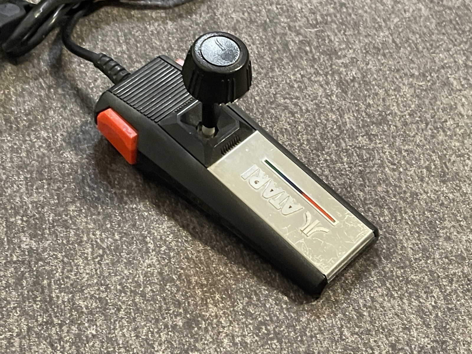Atari 7800 Video Game Console 1 OEM Controller AV RF Adapter Cleaned Tested