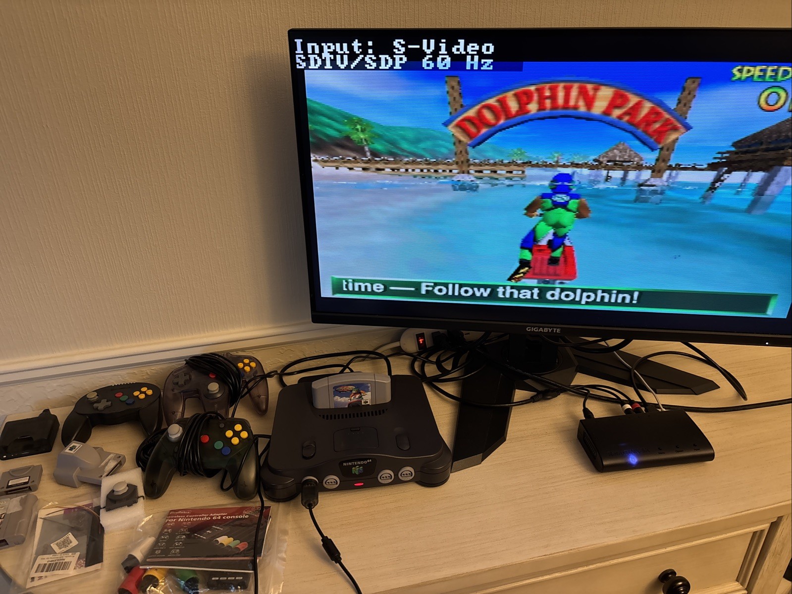 Nintendo 64 Black Console (NTSC-J) Bundle with controllers, games, RGB kit, more