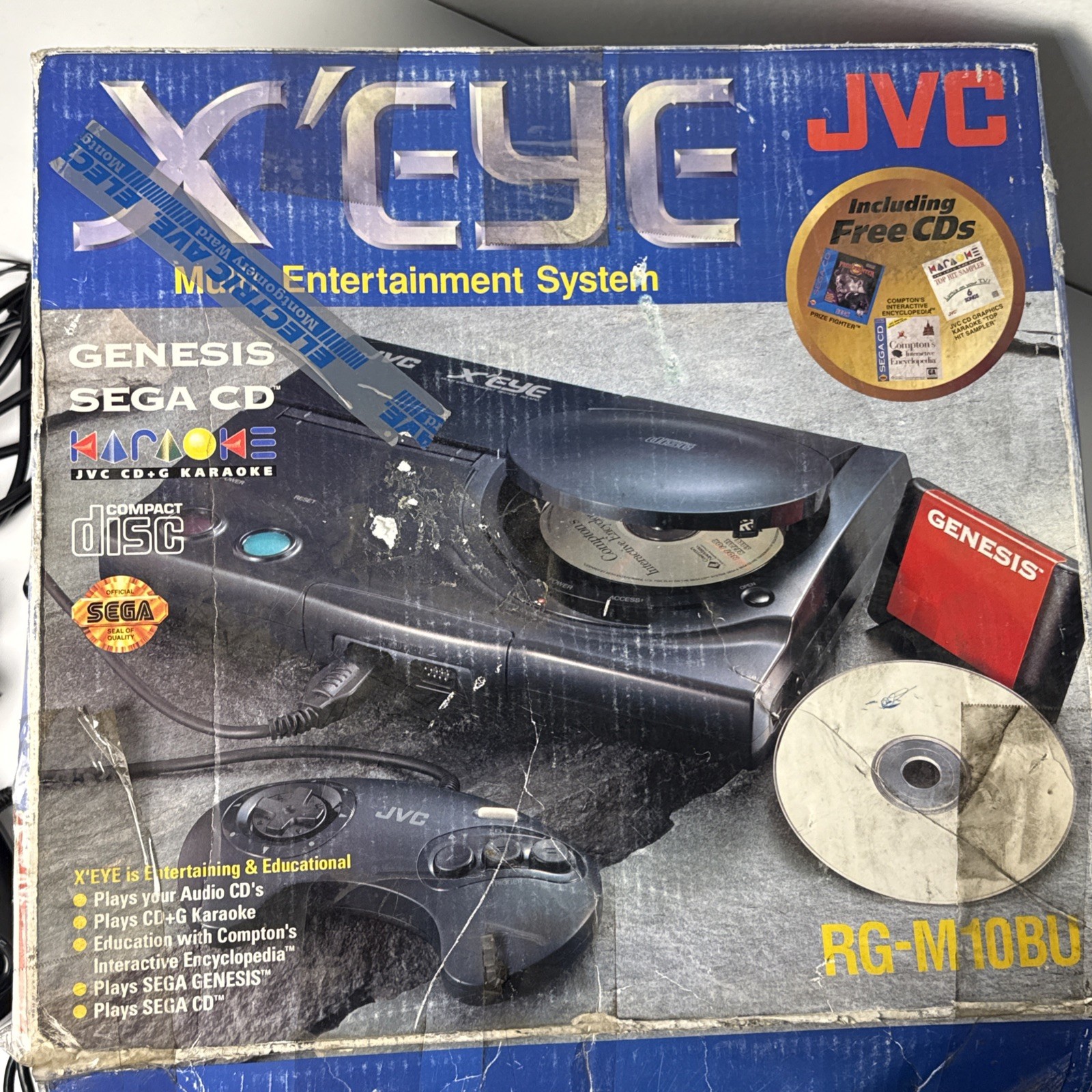 JVC X’Eye Console Bundle w/ Box Controller Games Tested Read Description
