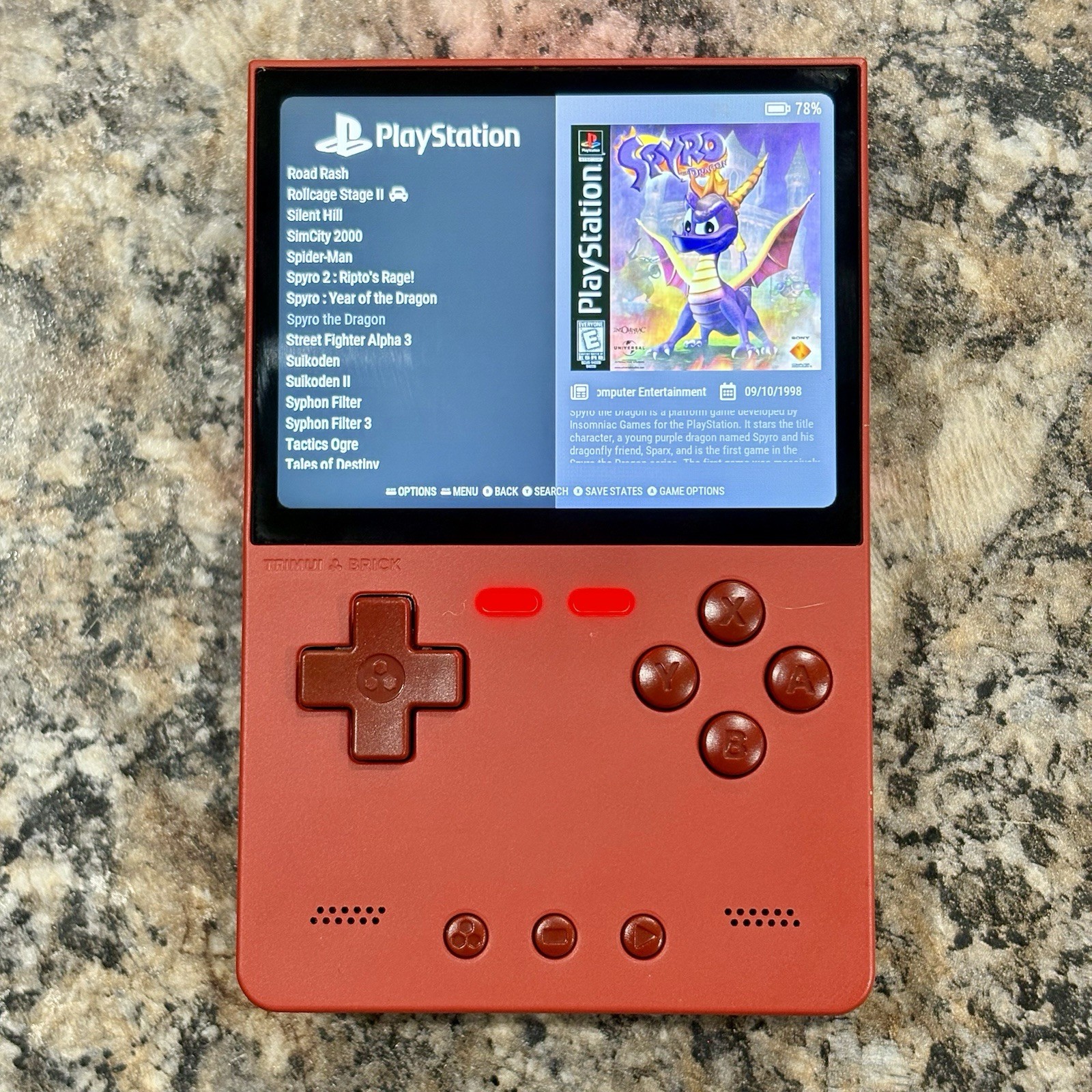 New Trimui Brick Gaming Handheld, New 64GB Card, Custom Loaded Ready To Play