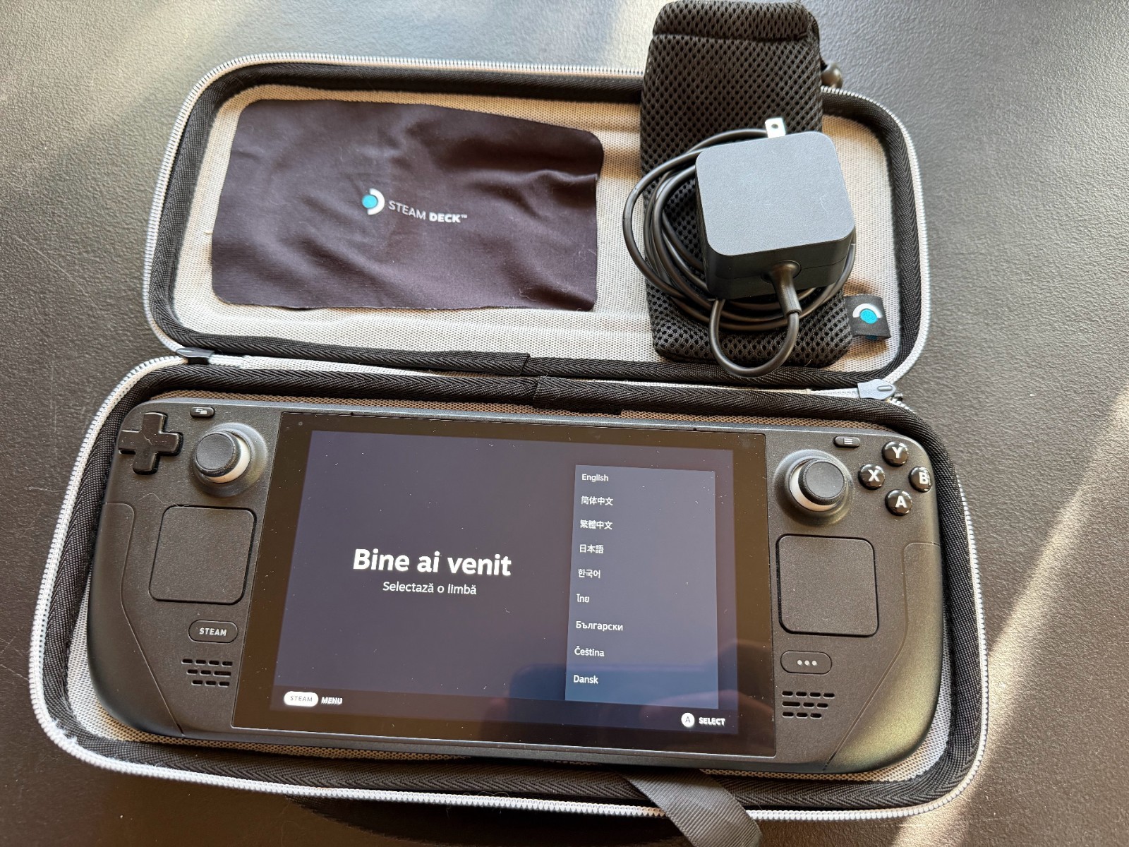 Valve Steam Deck LCD 512GB Anti-Glare Handheld Console w/ Case Charger and Pouch