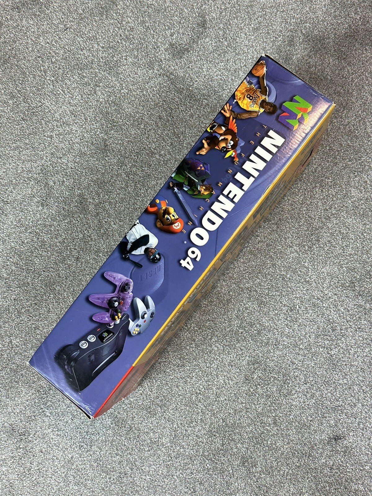 HDMI CONVERTED NINTENDO 64 VIDEO GAME CONSOLE ATOMIC PURPLE COLOR IN BOX