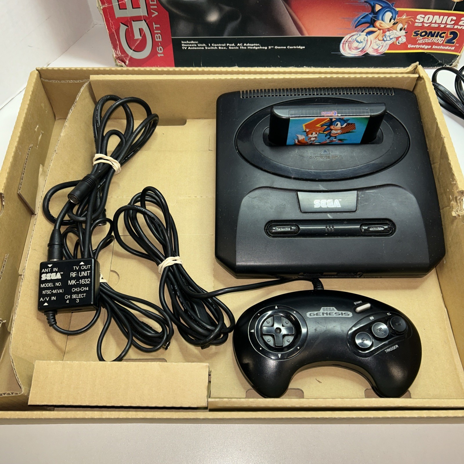 SEGA GENESIS MODEL 2 CONSOLE IN BOX – PLEASE READ
