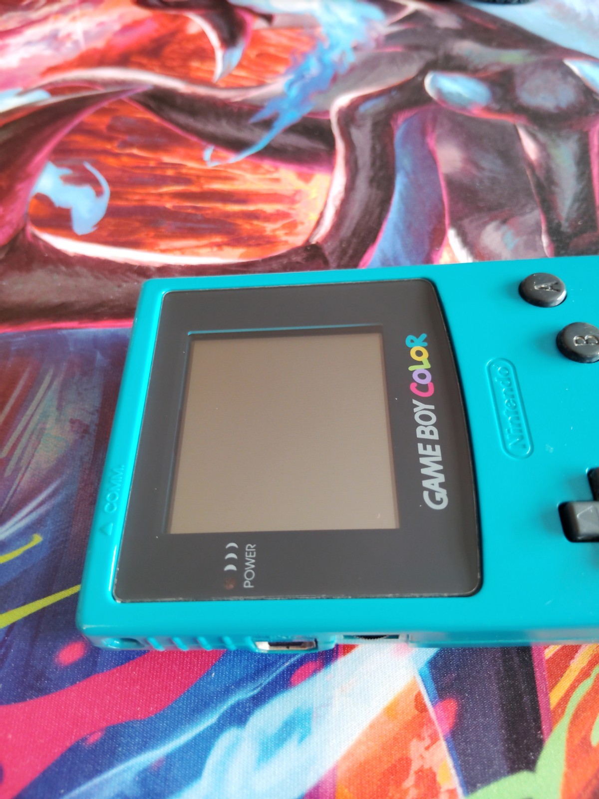 Nintendo Game Boy Color Turquoise Blue CGB-001 ⭐Ready to Play⭐