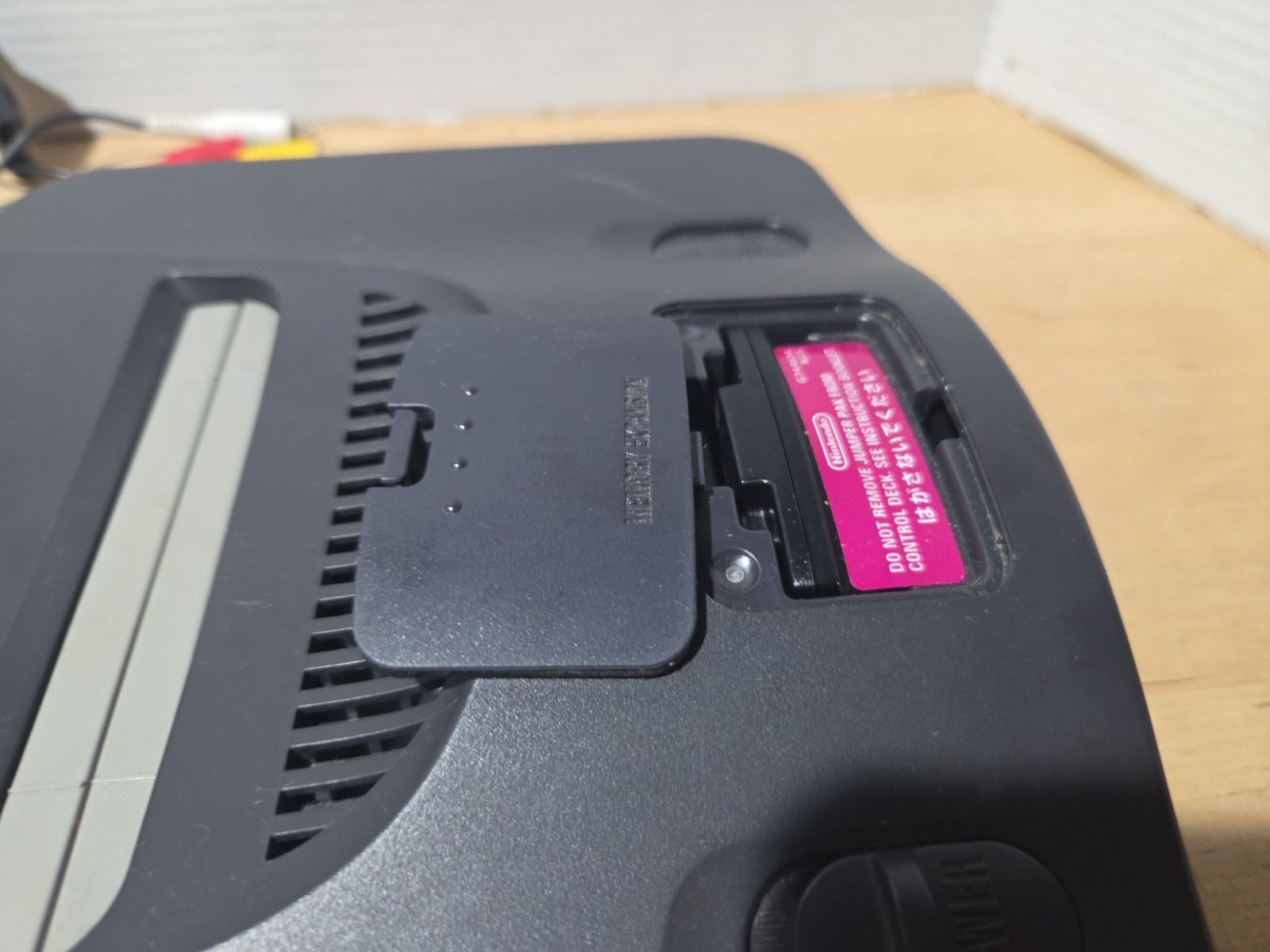 Nintendo 64 System system Stuck Reset Button Works