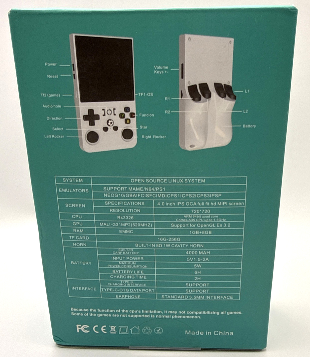 R36Max Retro Handheld Open Source Game Console +18000 Games – Brand New & Sealed