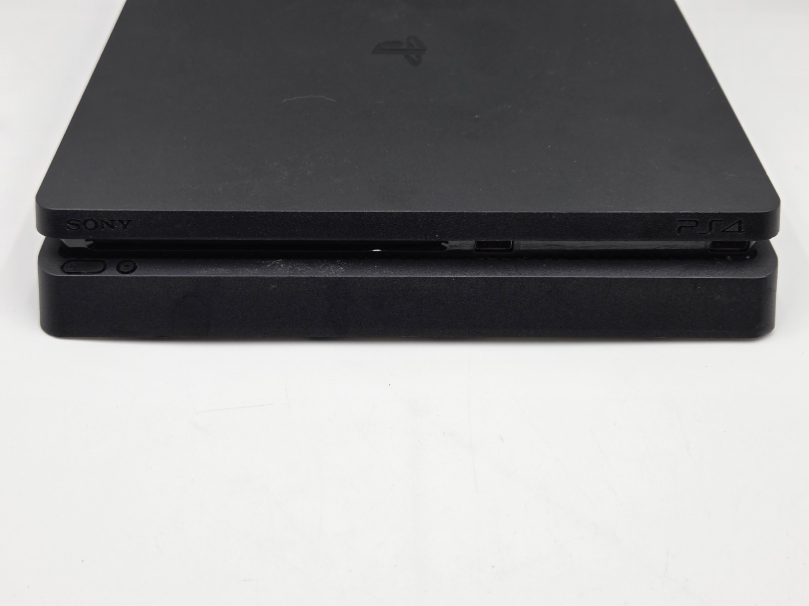 Sony PS4 Slim 1TB Black Console (CUH-2215B) DualShock 4 Controller, Cables Read!