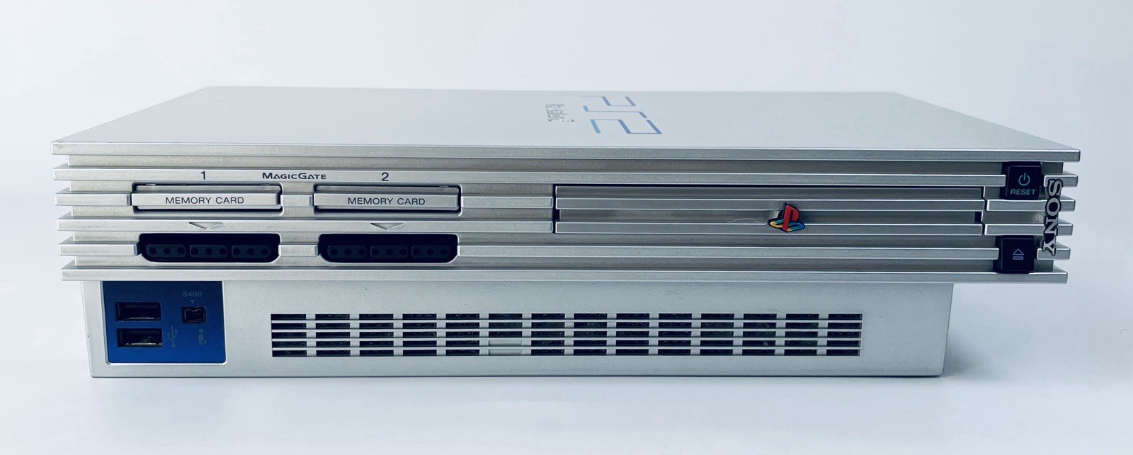Sony PlayStation 2 SCPH-39000 Silver Console w/ Box Rare Japan Tested PS2　JAPAN