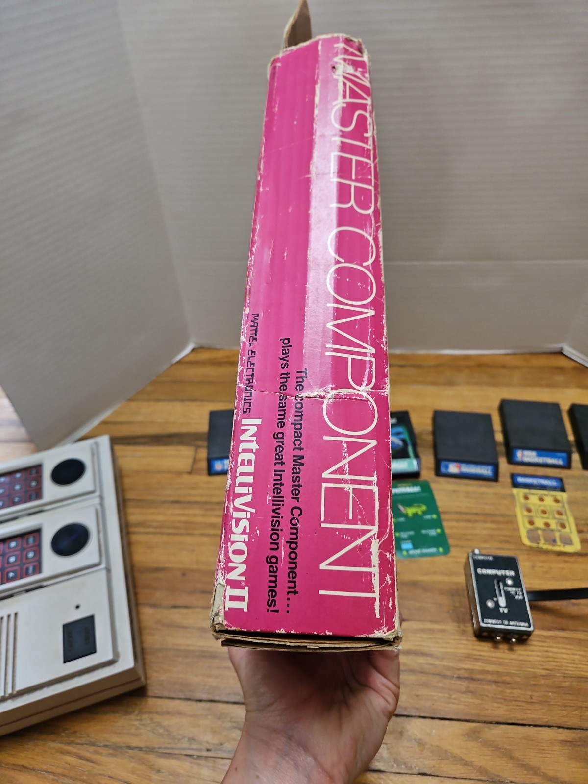 Mattel Electronics Intellivision II Console Master Component In Box With 6 Games