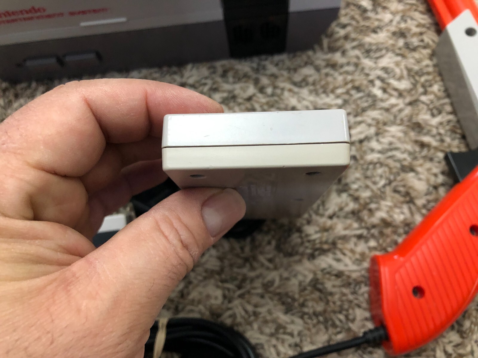 Nintendo NES Console Complete W/ 2 OEM Controllers +Zap Gun Thoroughly Cleaned