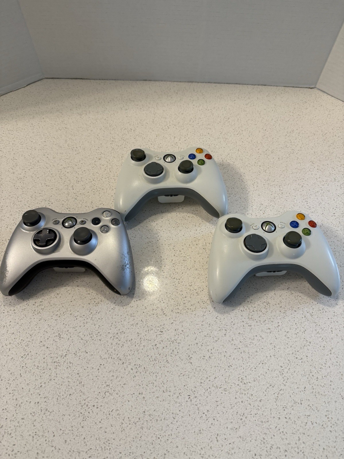 Microsoft Xbox 360 Console With Racing Wheel And Pedal 3 Controllers Tested