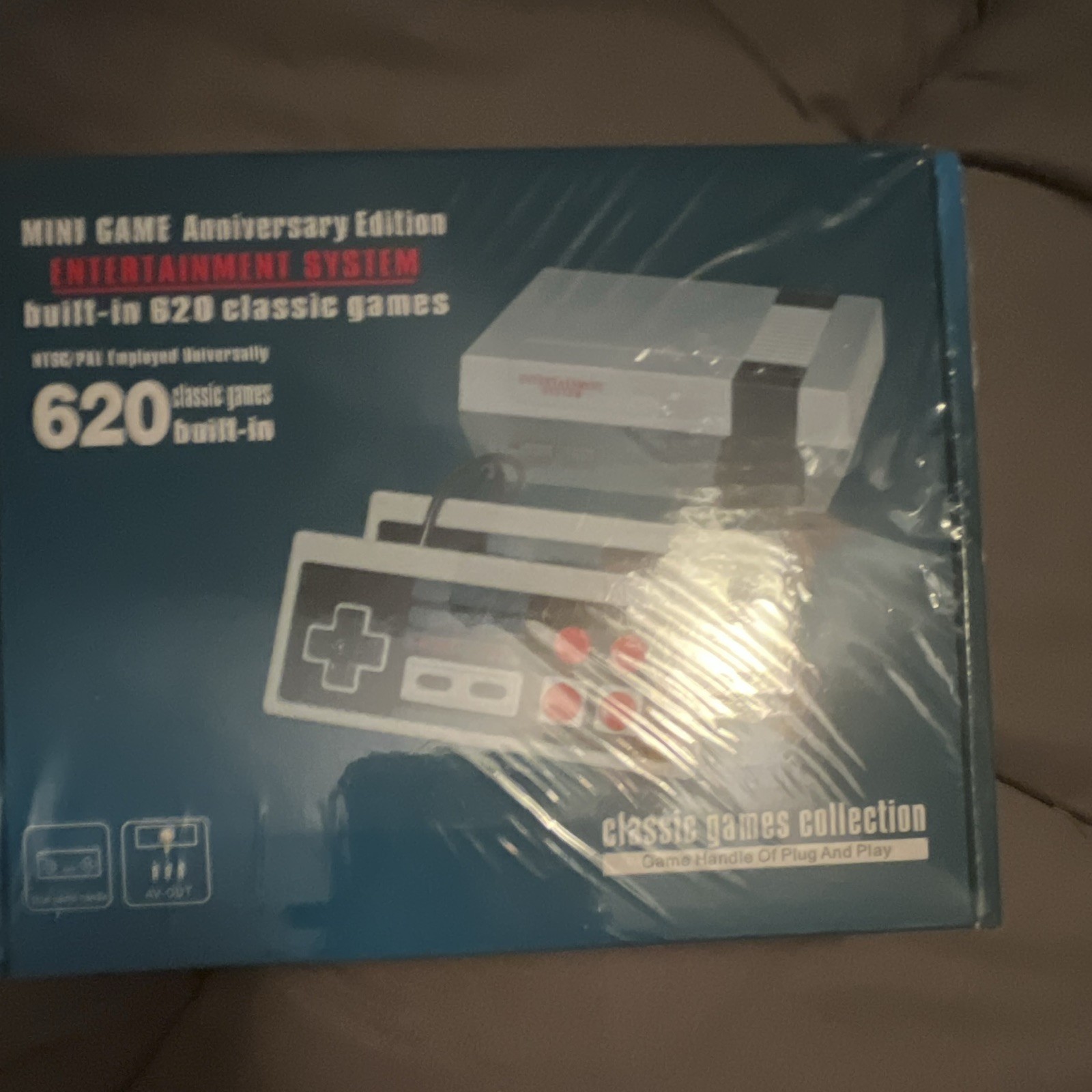 Mini Game Anniversary Edition Console 620 Built-In Games Plug & Play AV-OUT