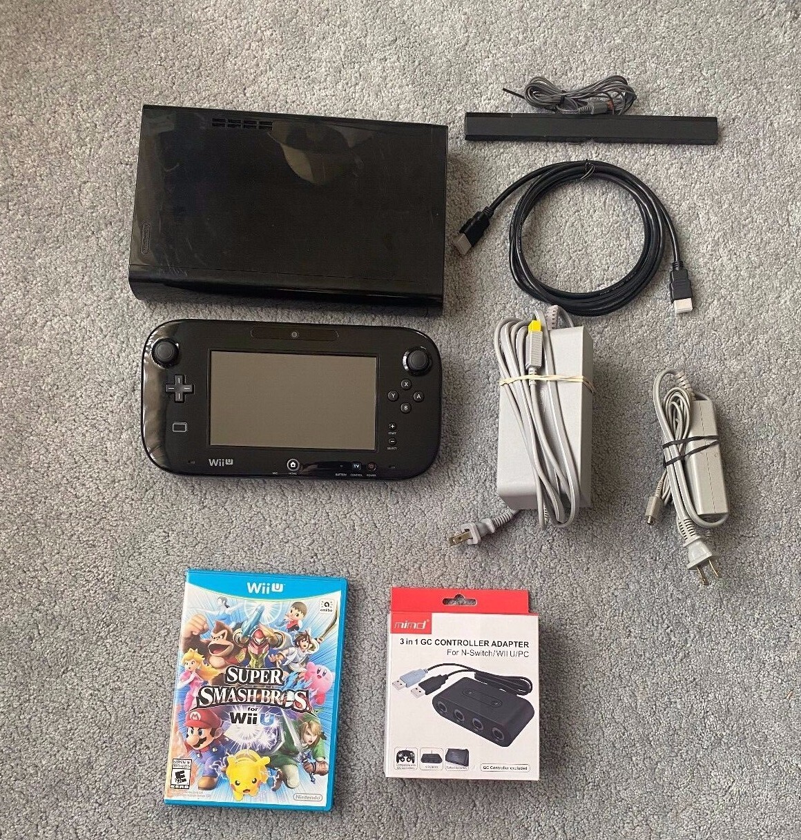Wii U Console Black 32GB Complete Bundles and Sets! You Pick Games! All Cords!