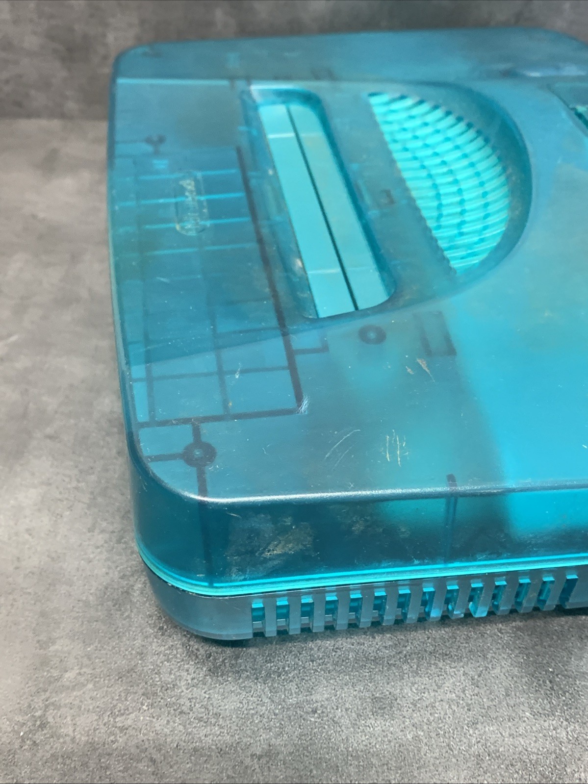 Nintendo 64 Funtastic Ice Blue Console Only RESET BUTTON DOES NOT WORK Read N64