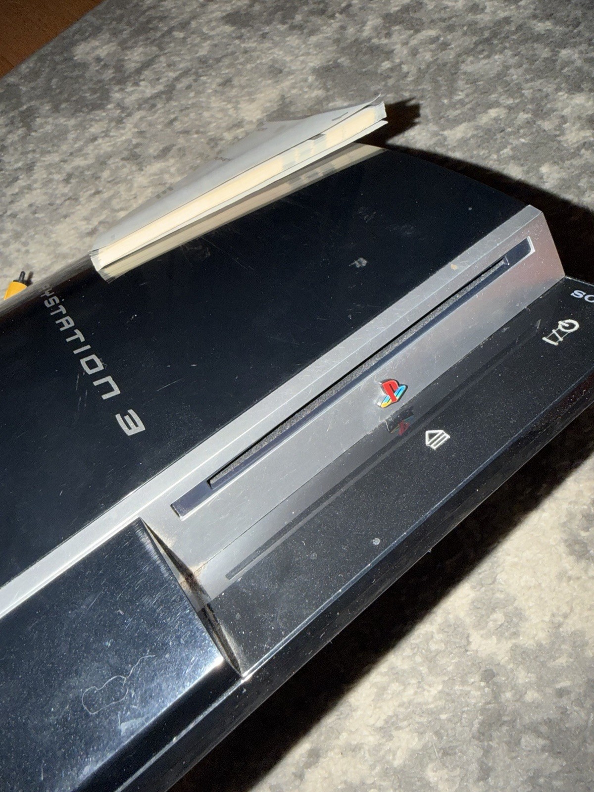 Sony Play Station PS3 CONSOLE (For Parts ONLY) With Cords Shown! Model # CECHH01