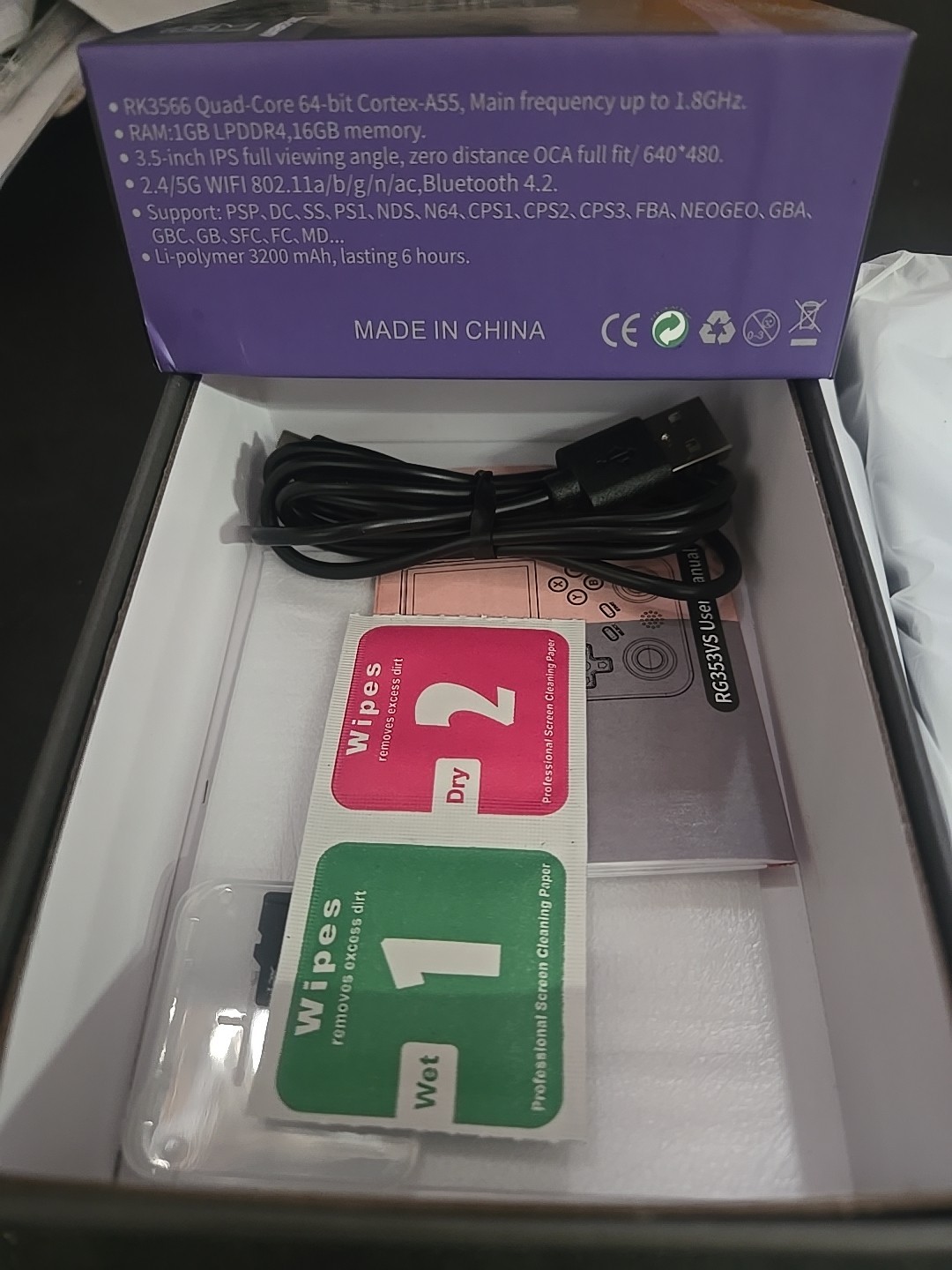 Anbernic RG353VS Android Linux 64-bit Handheld Game Console 16GB