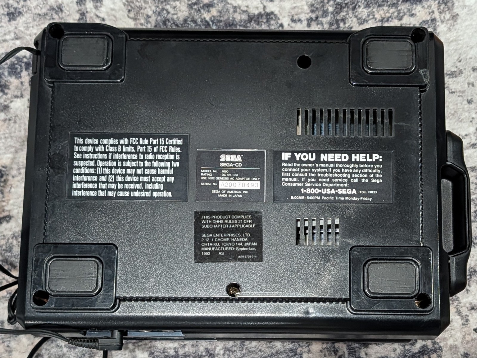 SEGA CD Model 1 +Genesis Working Tested +controllers +AV Cables