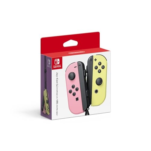 Genuine Nintendo Joy-Con (L) Pastel Pink / (R) Pastel Yellow NEW