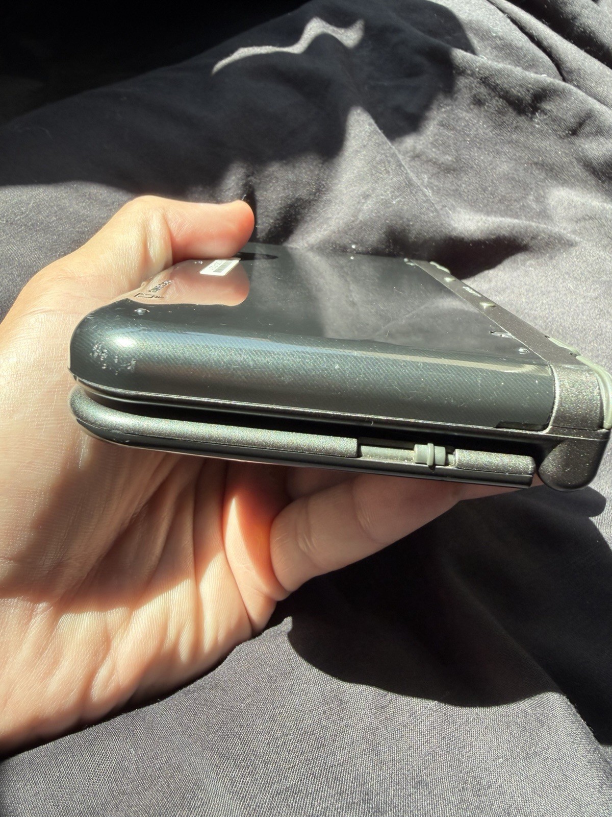 New Nintendo 3DS XL Gray Black Console Tested READ DESCRIPTION TOP SCREEN BROKEN