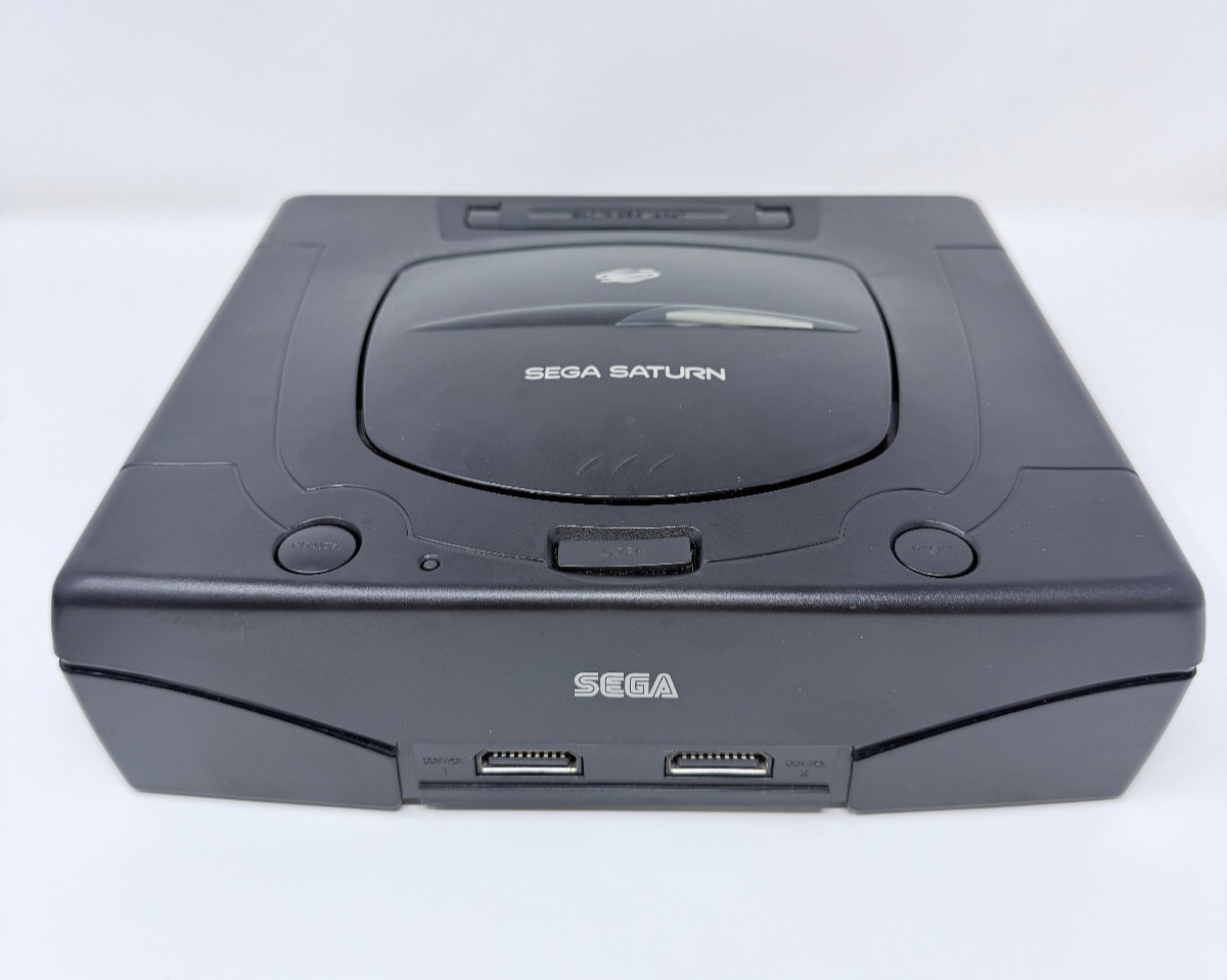 Sega Saturn Console MK-80000 Bundle W/Controller & NFL Quartback Club- WORKS