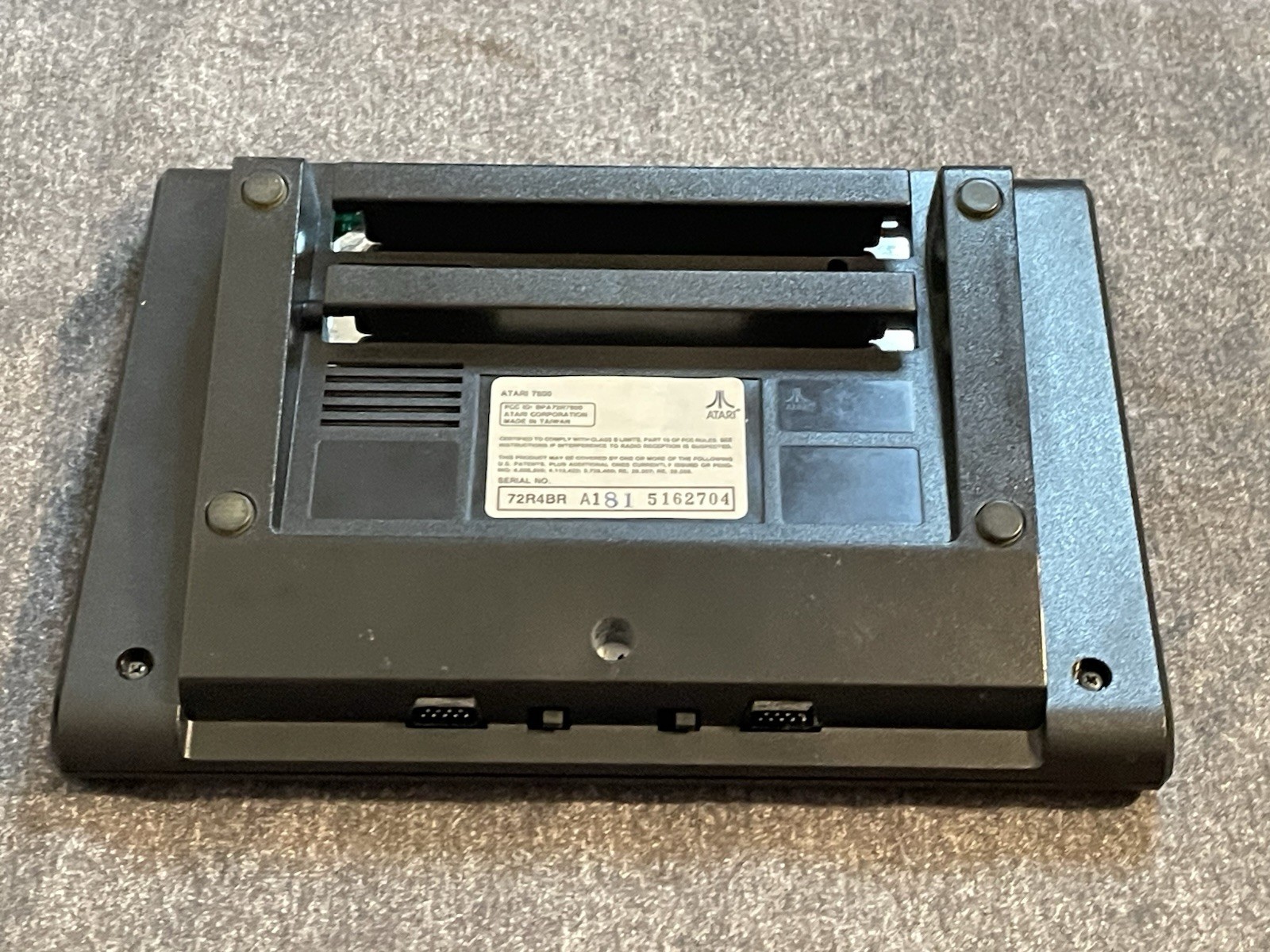 Atari 7800 Video Game Console 1 OEM Controller AV RF Adapter Cleaned Tested