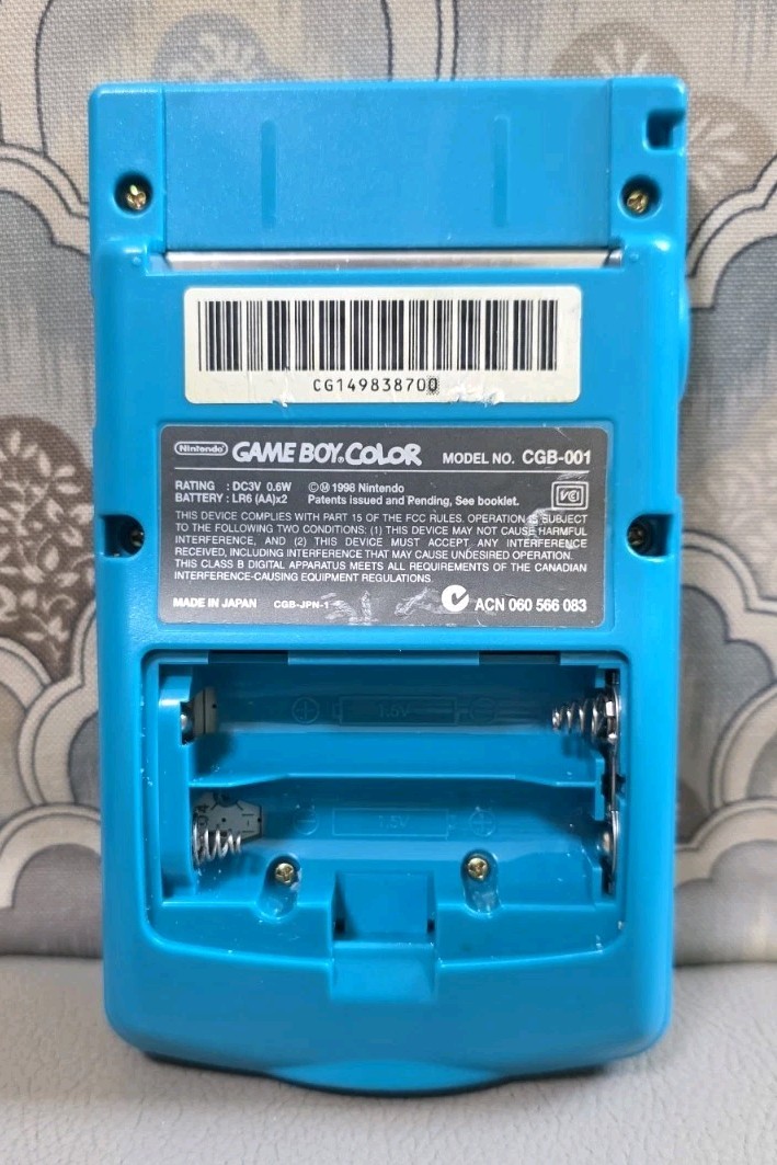WORKING! Nintendo GameBoy Color Teal (CGB-001) Handheld System