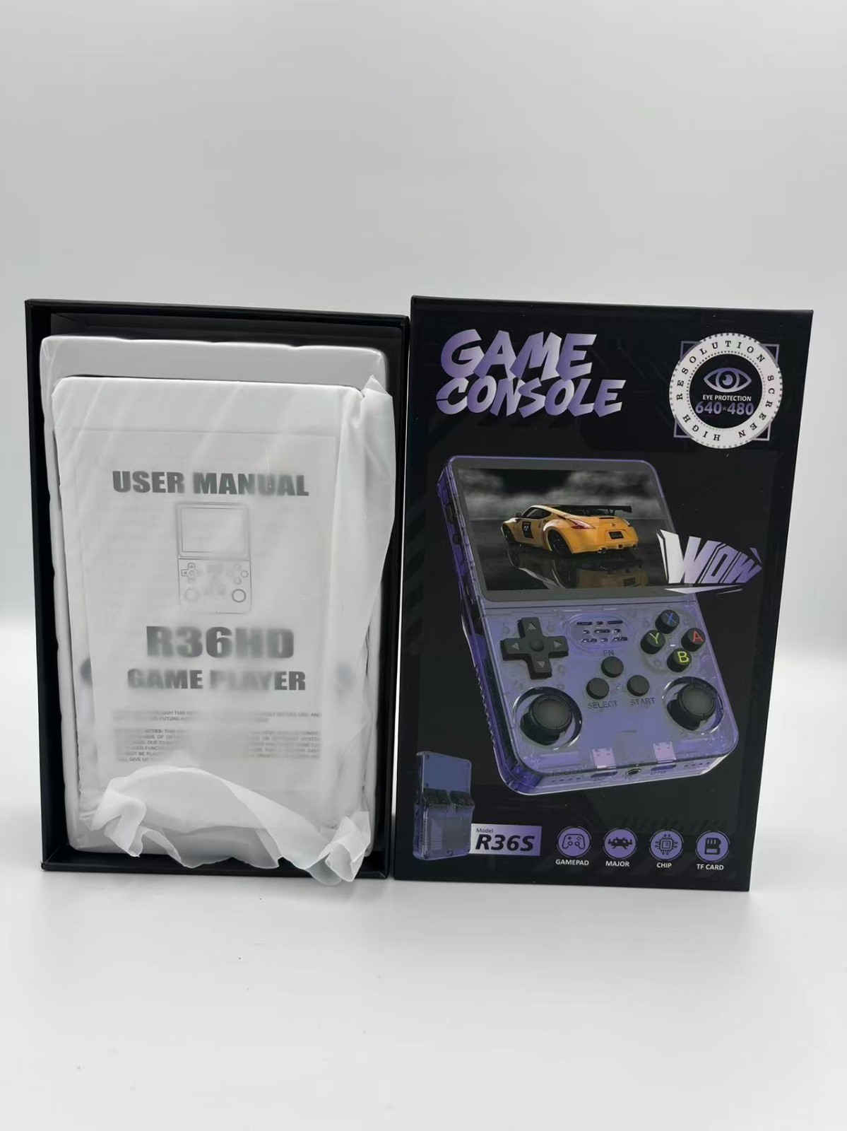 R36 Retro Handheld Game Console with 4.0″ IPS HD Screen, Portable Gaming 64GB