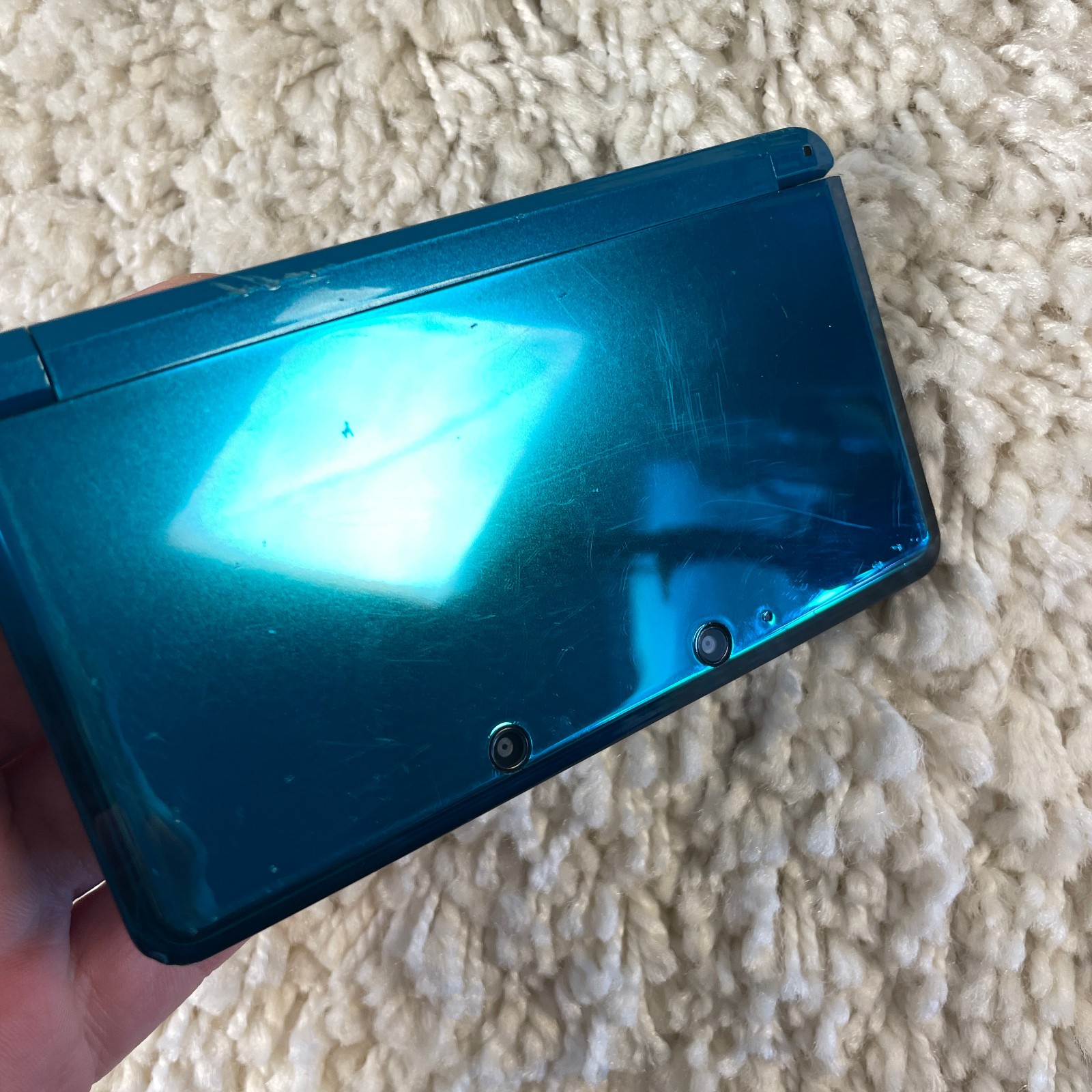 Nintendo 3DS Aqua Blue Handheld Handheld Console System CTR-001 Tested