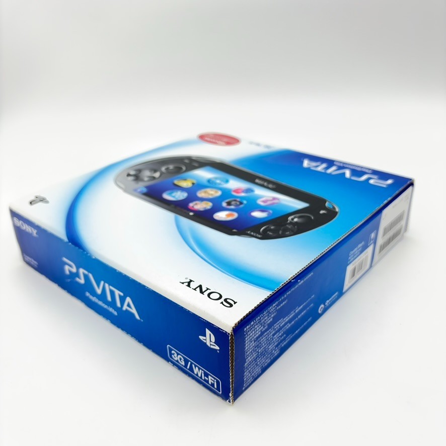 Sony PS Vita PCH-1100 Crystal Black 3G/Wi-Fi Model Console OLED Boxed From Japan