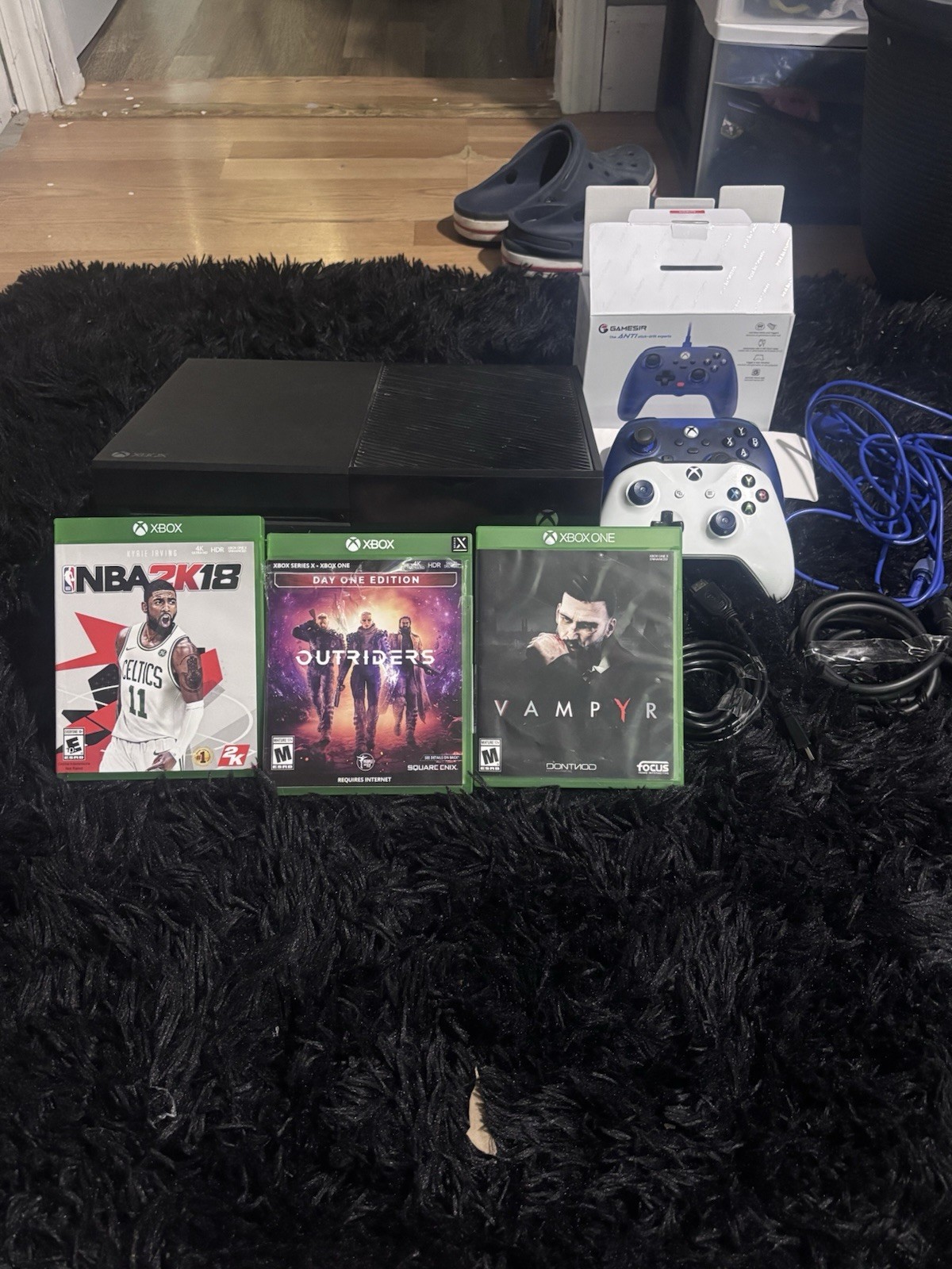 Xbox One Console Bundle – Tested & Working – Gamesir Controller + Games + Cords